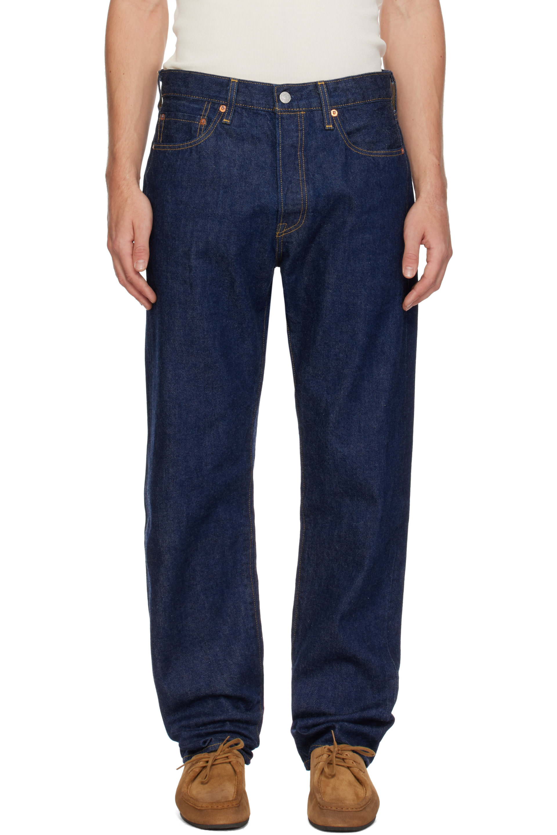 Levi's Blue Tab - Navy 1980s 501 Original Selvedge Jeans