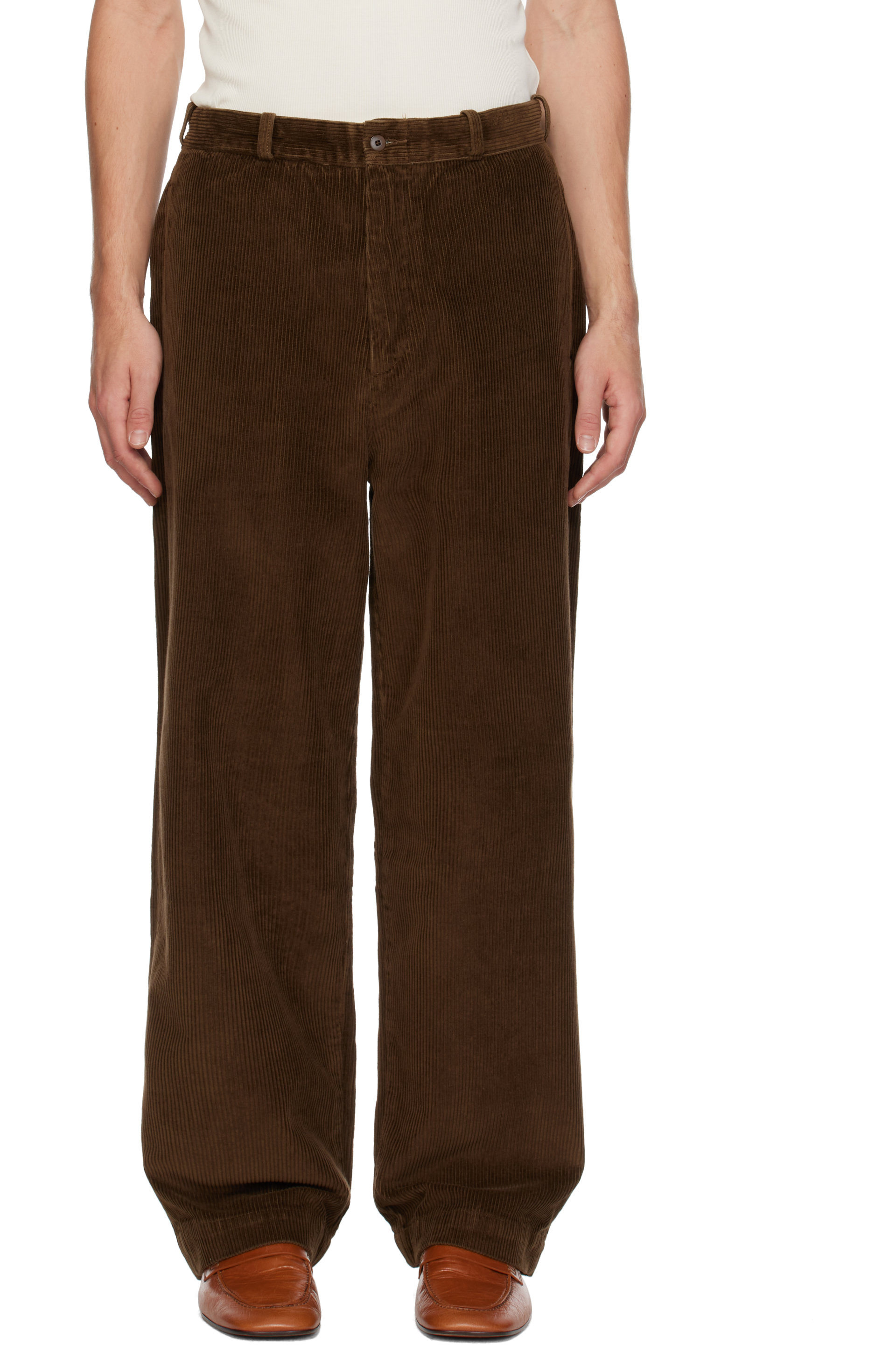 Levi's Blue Tab - Pantalon chino brun en velours côtelé