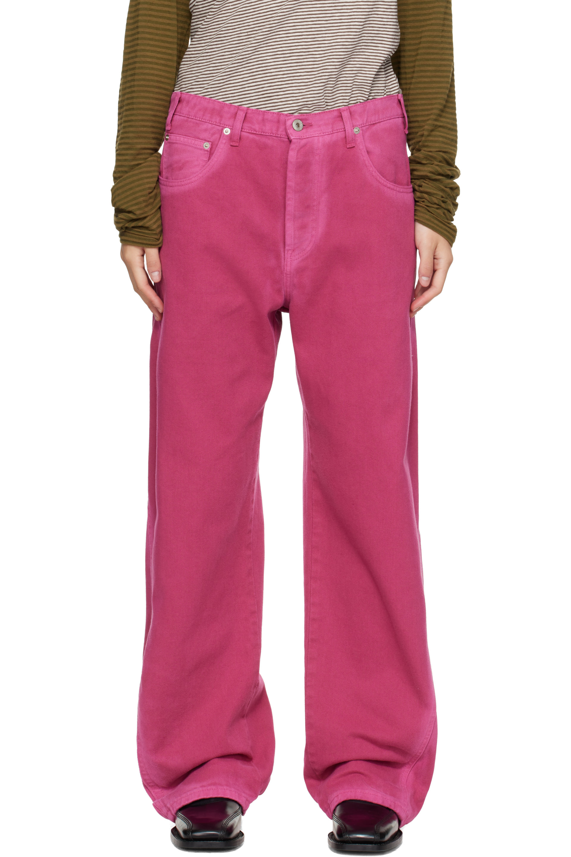 Edward Cuming - Pink Side-Dart Jeans