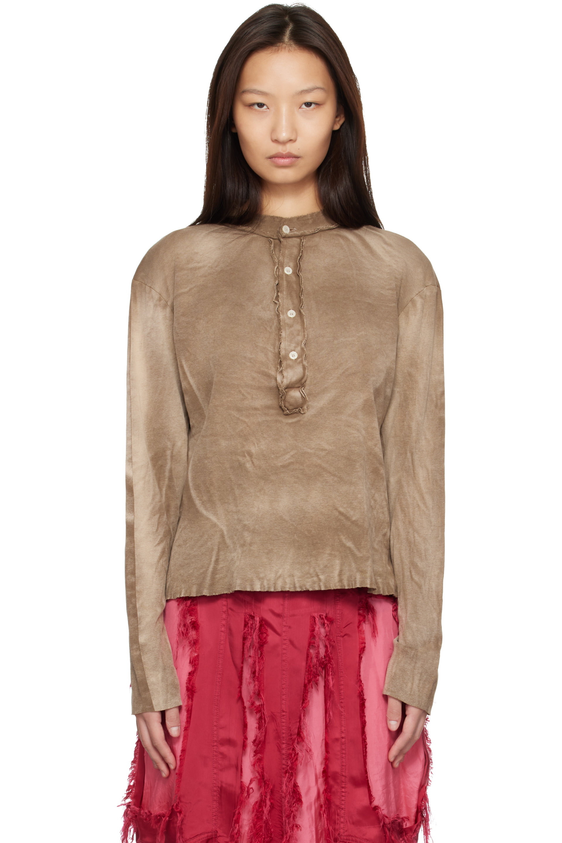 Edward Cuming - Brown Stacked Henley