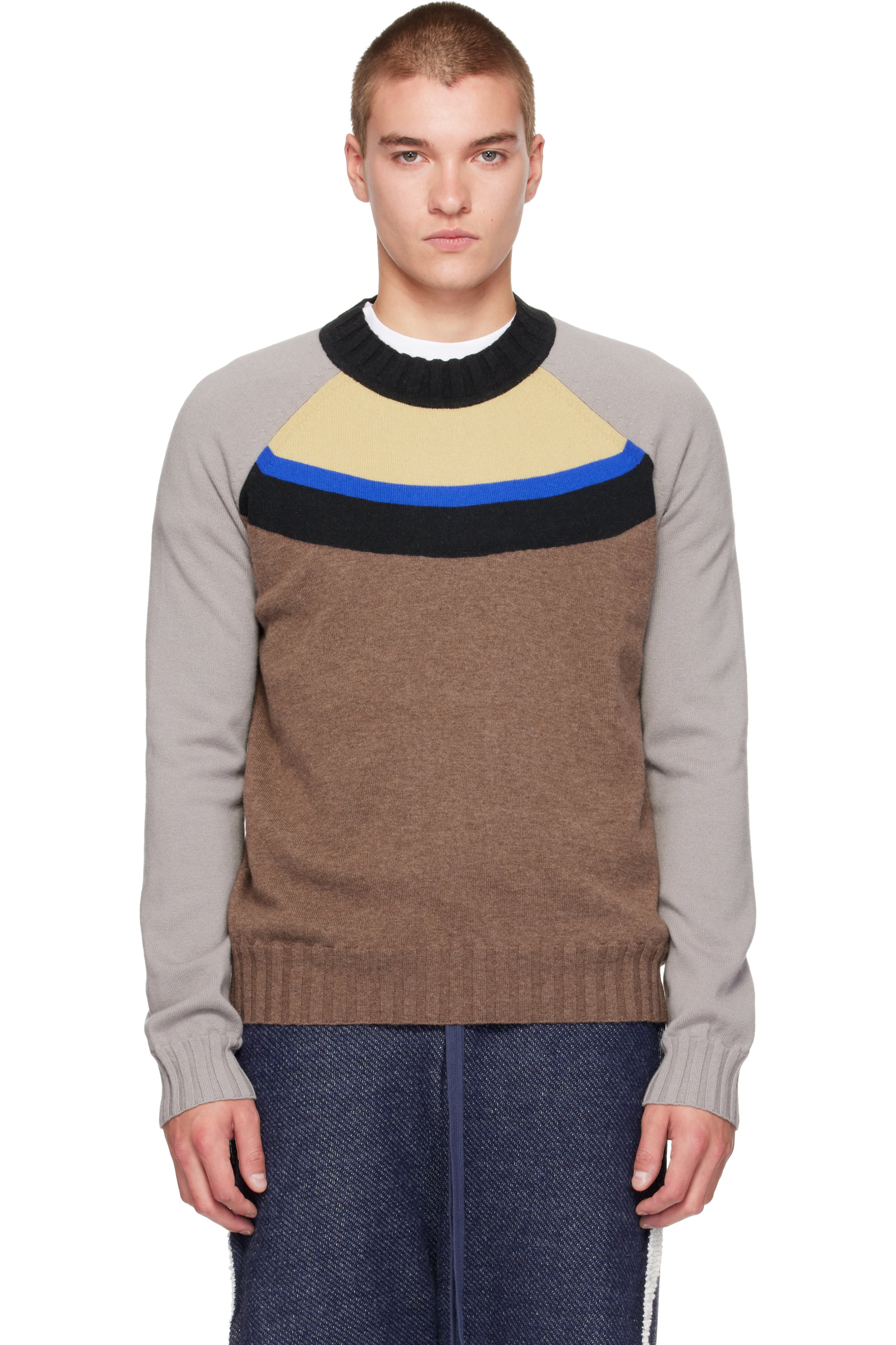 Edward Cuming - Brown & Gray Off The Grid Sweater
