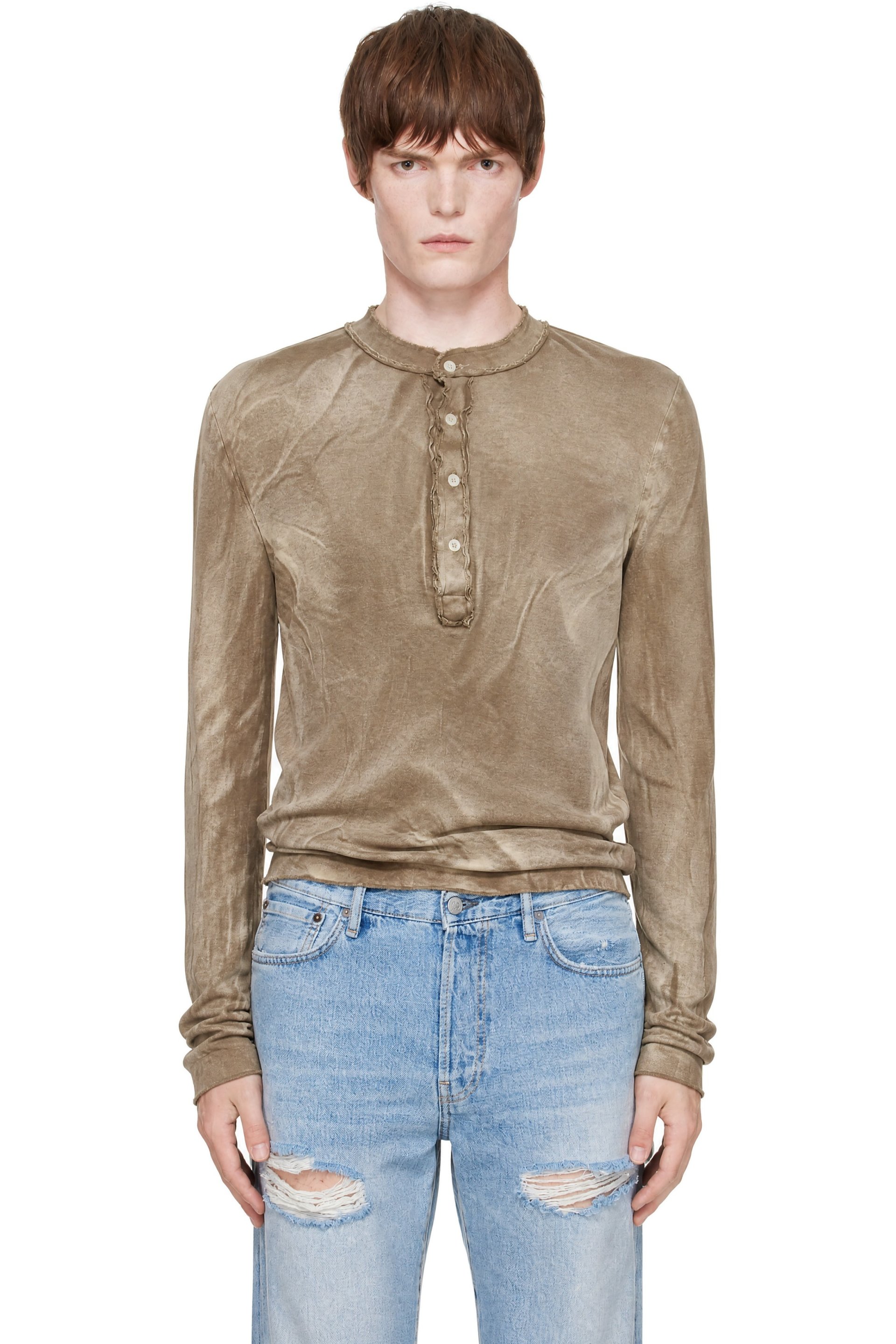 Edward Cuming - Brown Stacked Henley