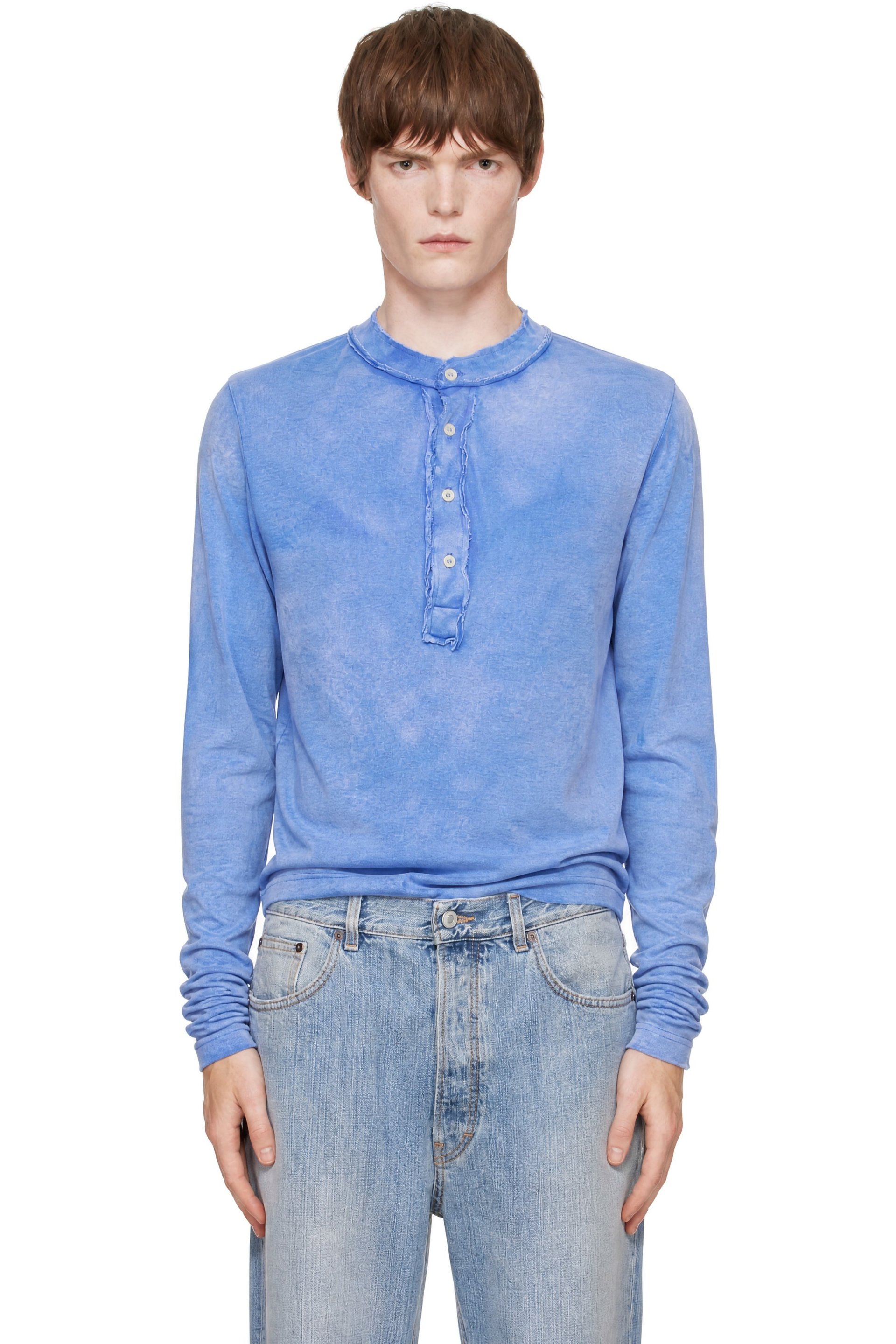 Edward Cuming - Blue Stacked Henley