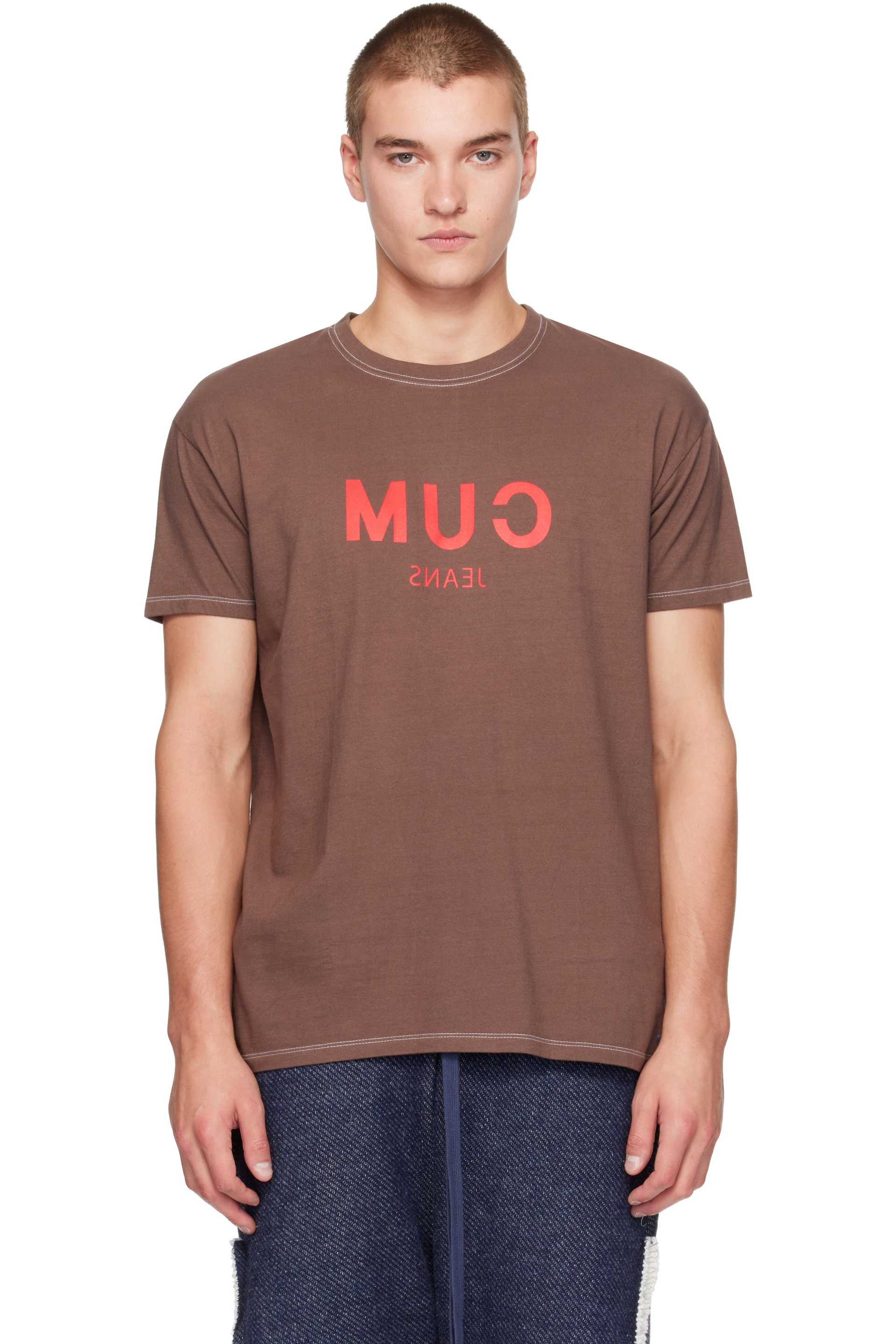 Edward Cuming - Brown 'Cum' T-shirt