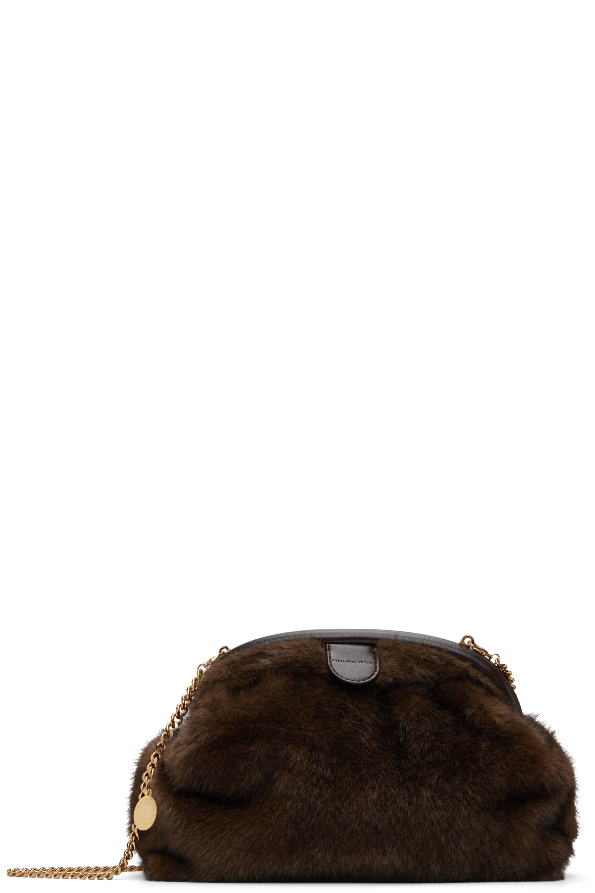Stella McCartney - Brown Falabella Plush Soft Clutch