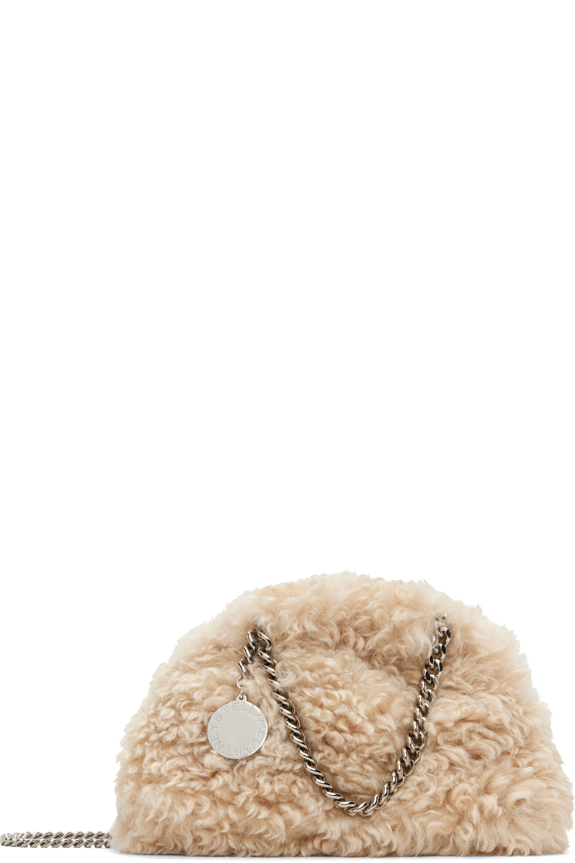 Stella McCartney - Beige Falabella Mini Drawstring Bag