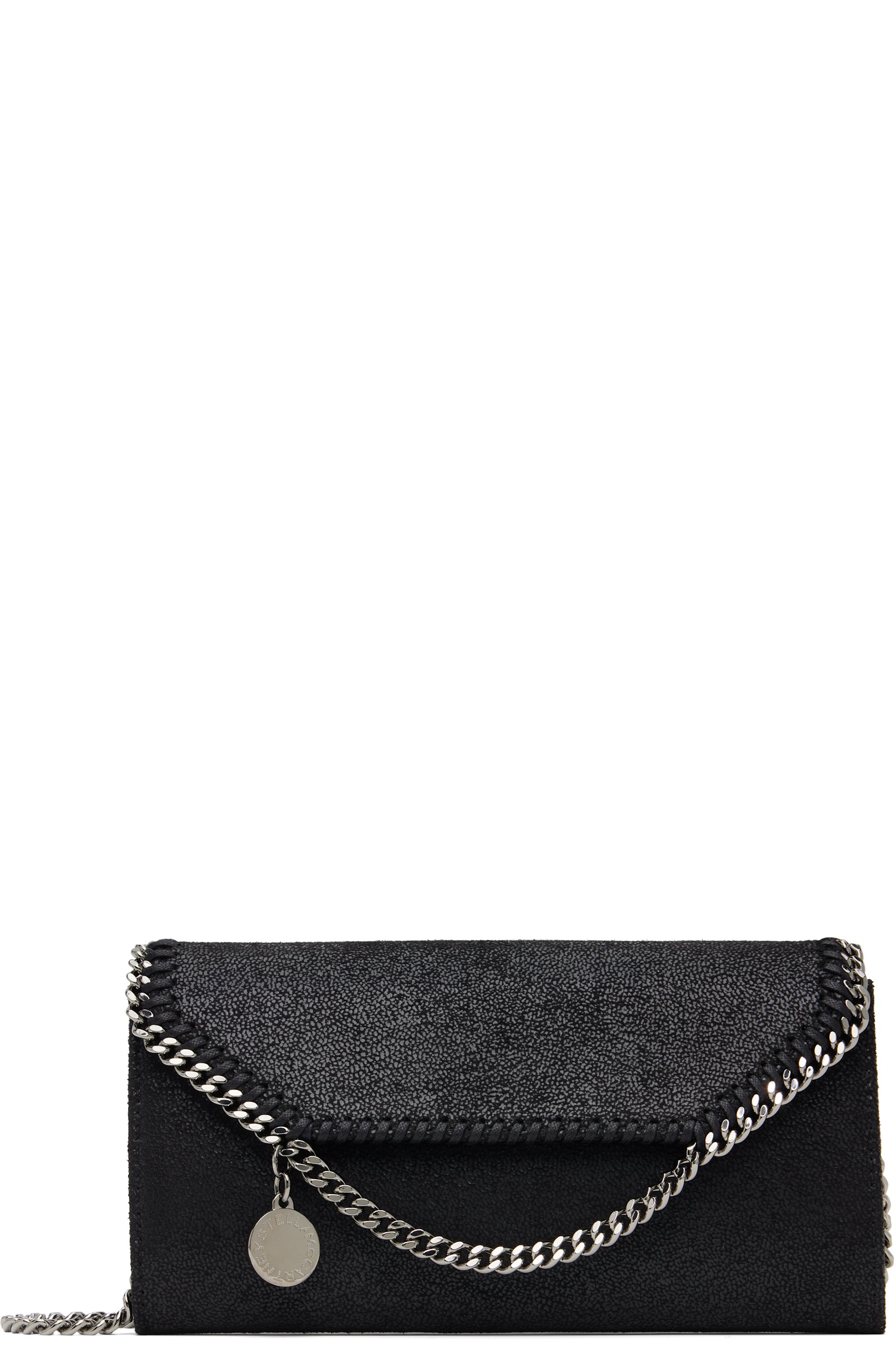 Stella McCartney - Black Falabella Continental Wallet On Chain Bag