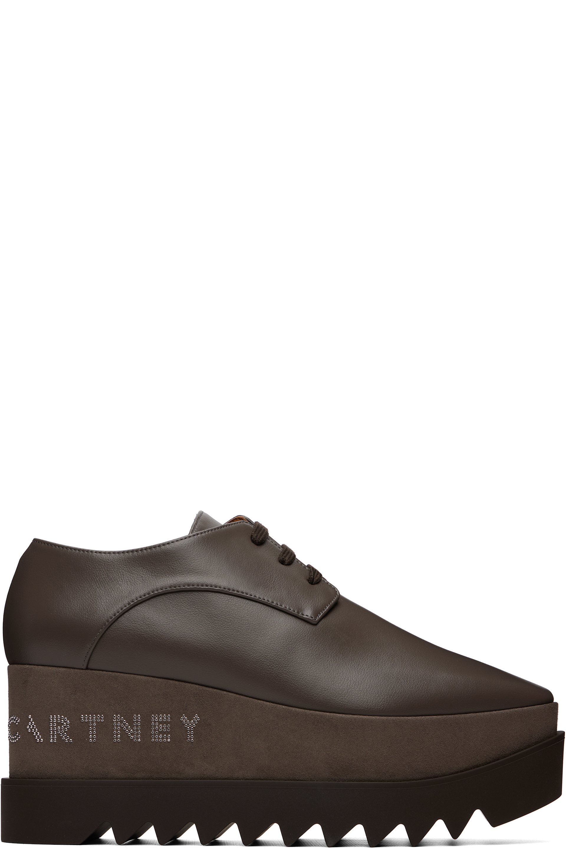 Stella McCartney - Taupe Elyse Platform Derbys