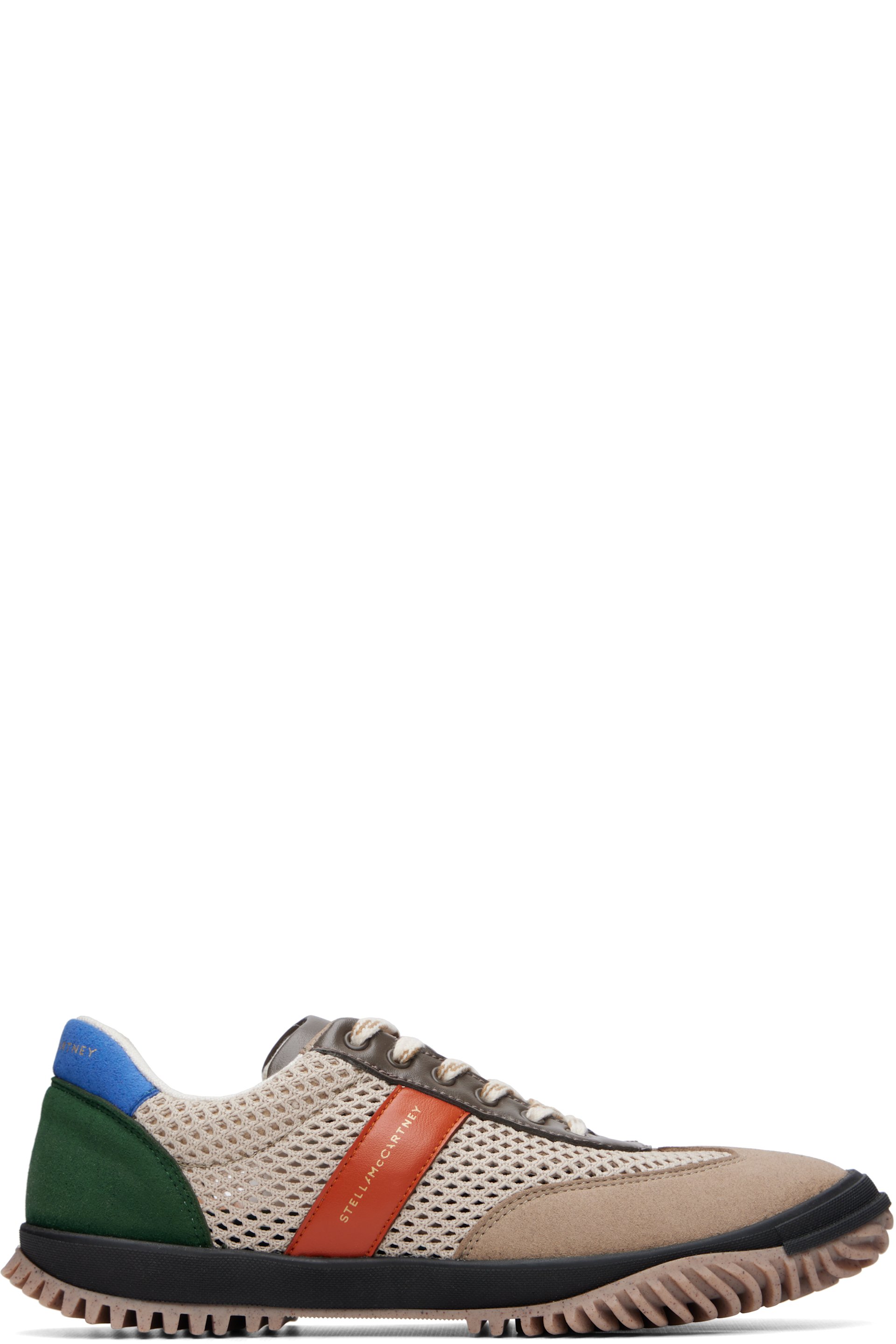 Stella McCartney - Beige Alter Suede & Alter Mat Mesh Sneakers