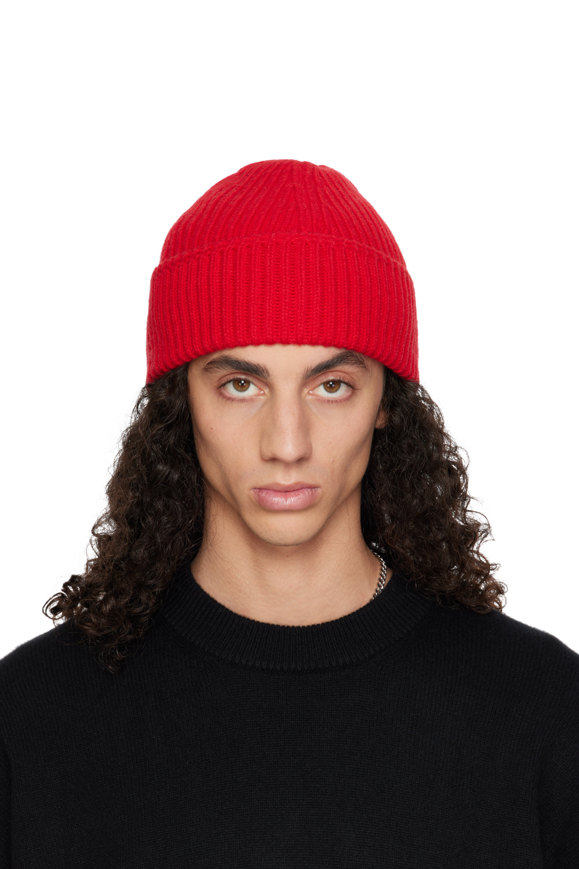 YACAIA - Red Y-0004 Merino & Cashmere Beanie