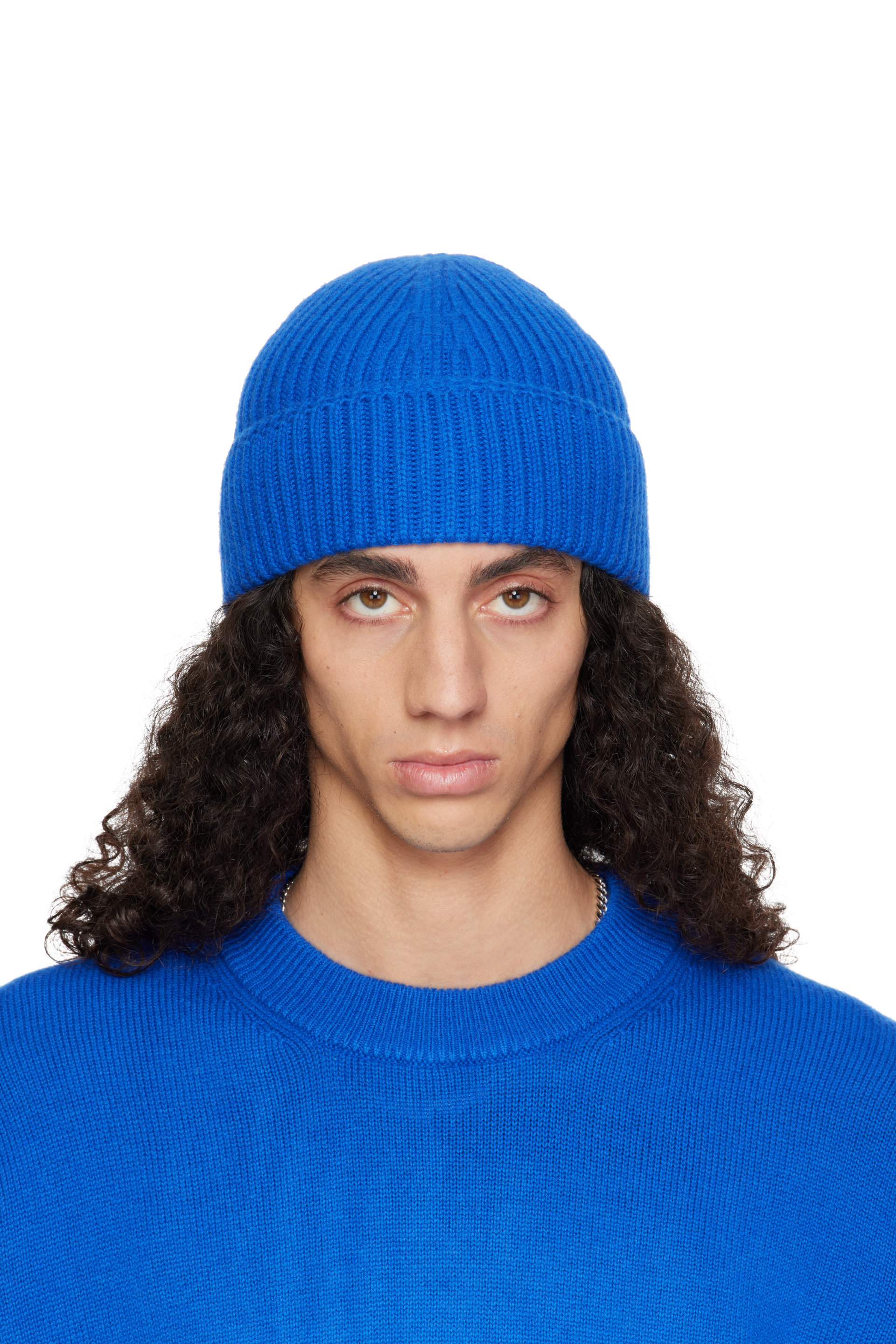 YACAIA - Blue Y-0004 Merino & Cashmere Beanie