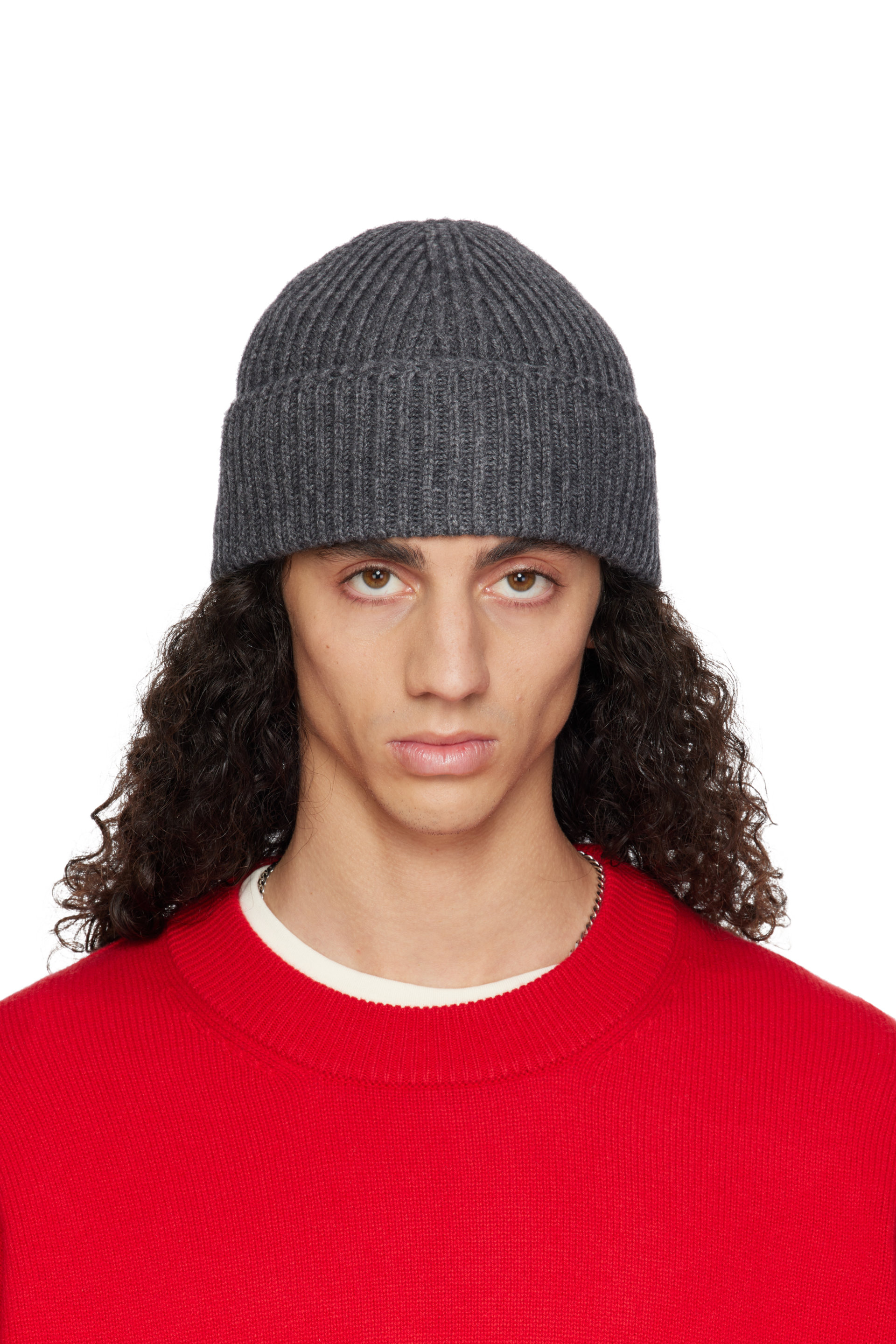YACAIA - Gray Y-0004 Merino & Cashmere Beanie