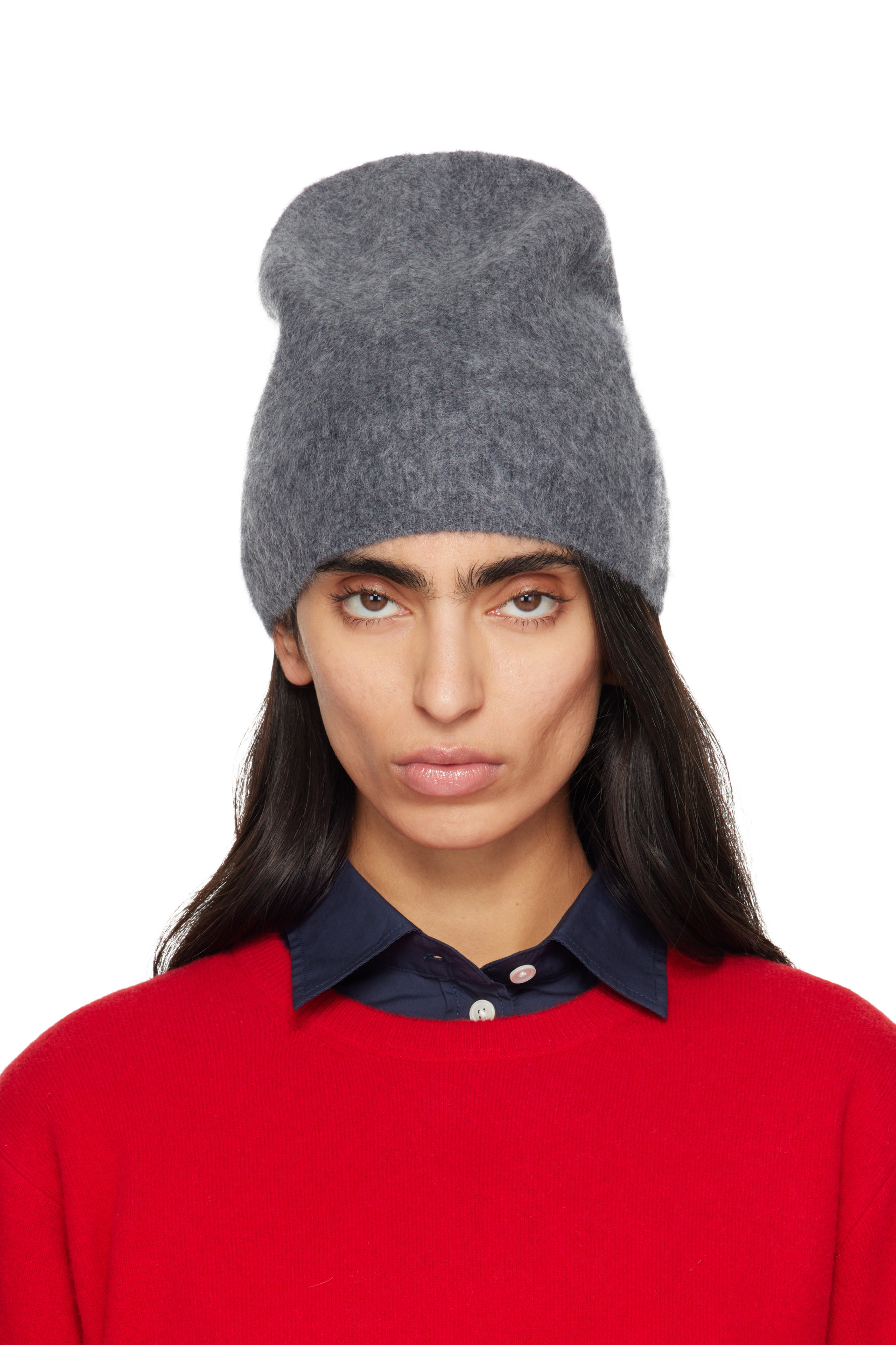Loulou de Saison - Gray Yana Wool Blend Beanie