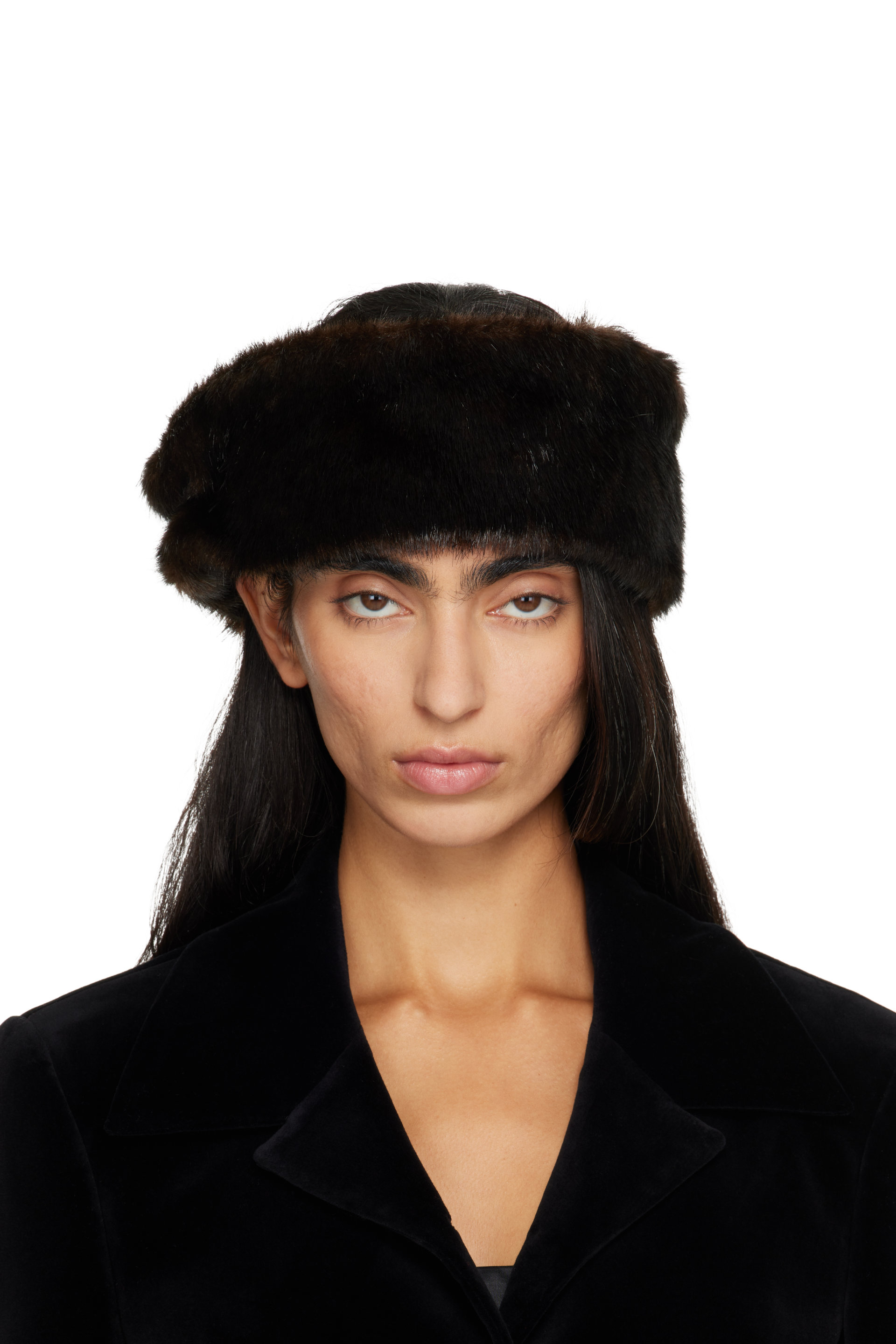Loulou de Saison - Brown Rumi Faux-Fur Headband