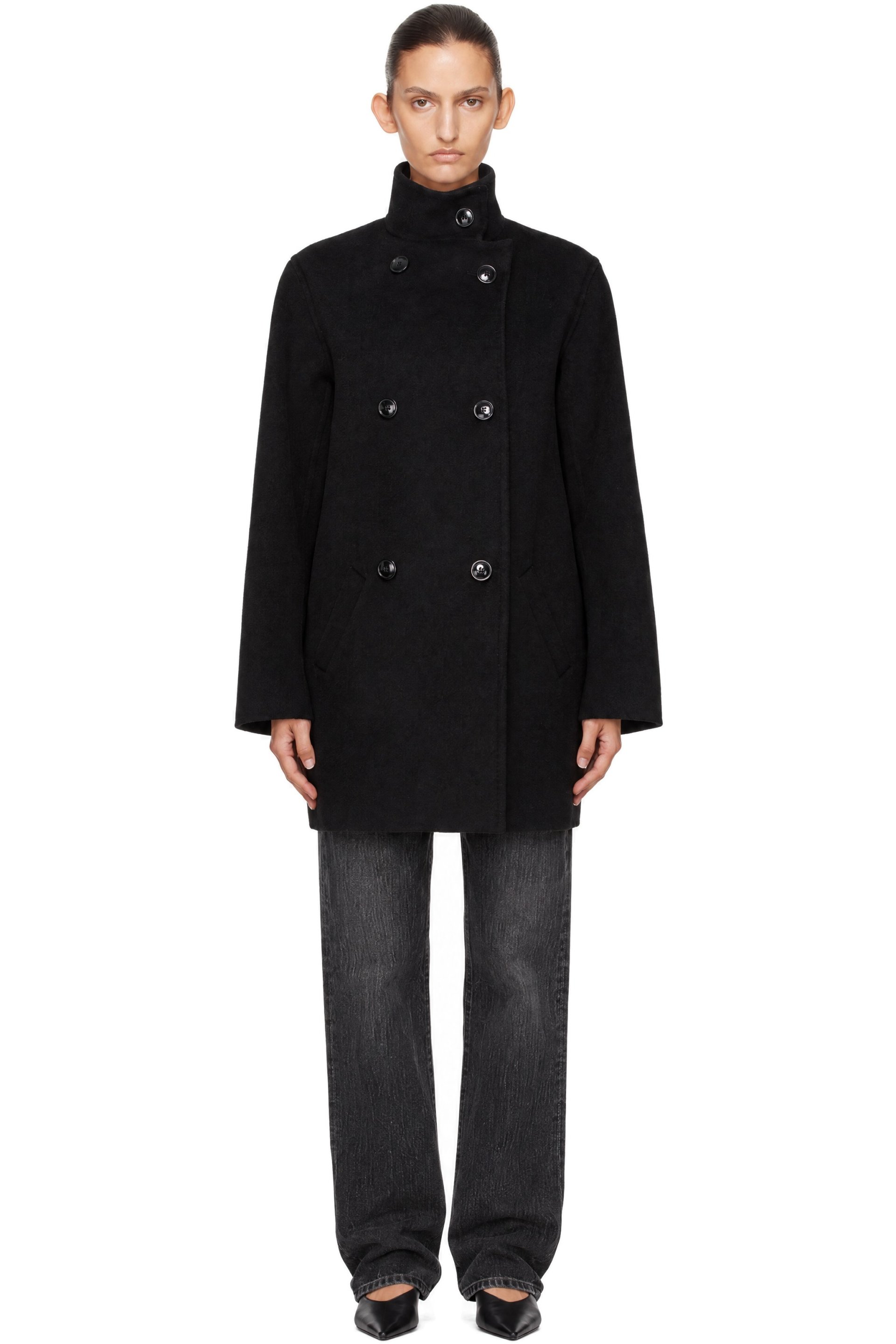 Loulou de Saison - Black Olmo Wool Short Coat