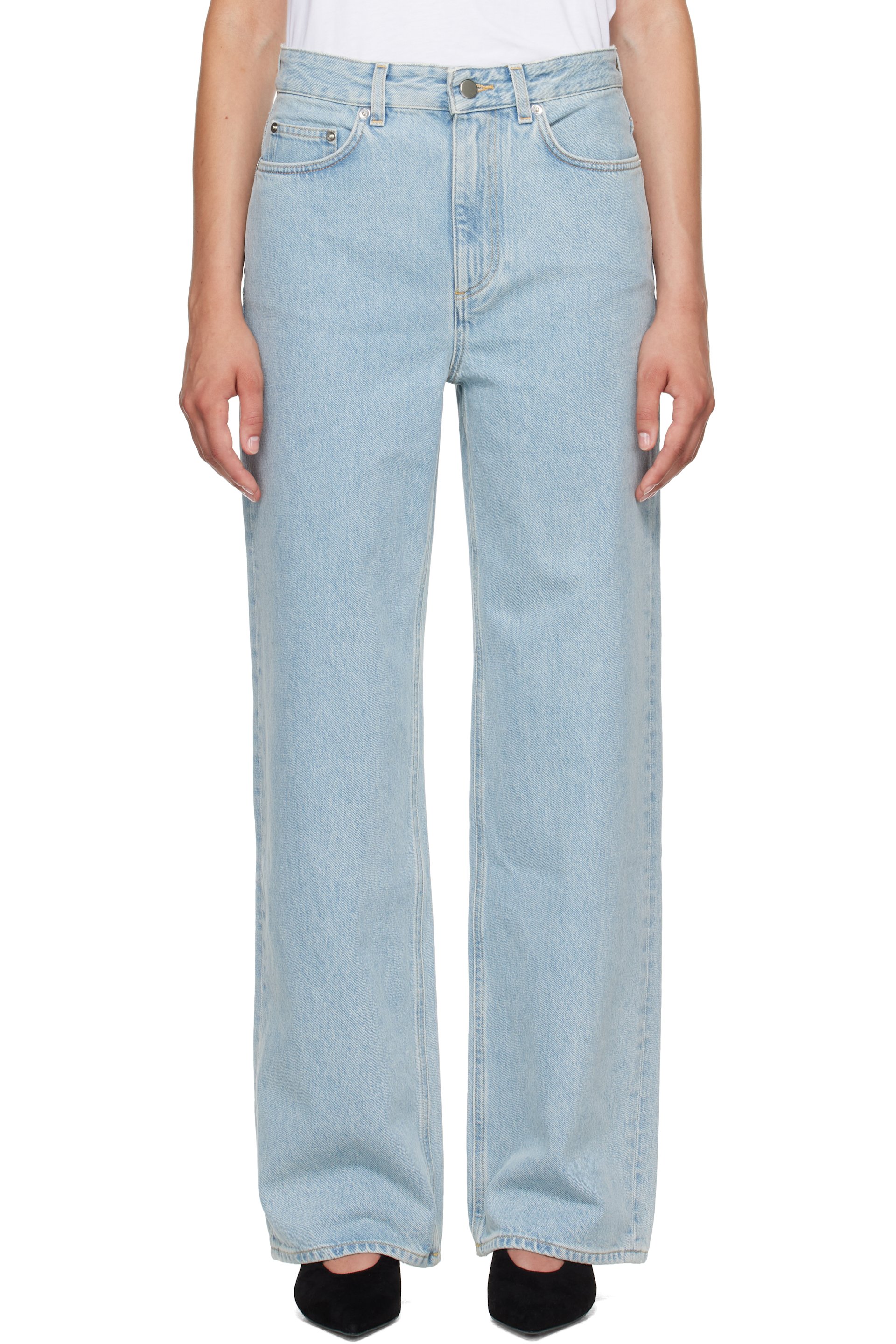 Loulou de Saison - Blue MICO Wide Leg Jeans