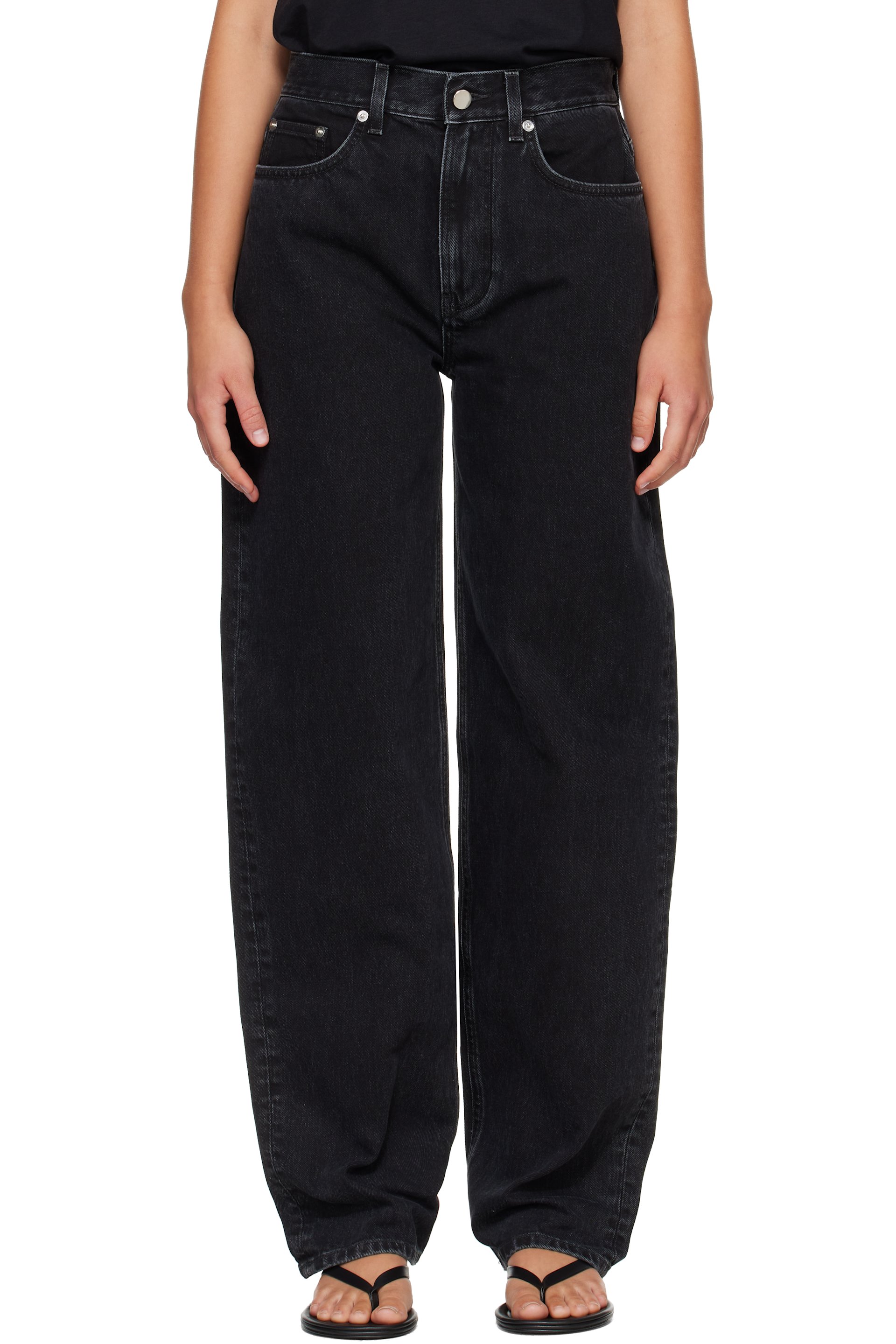 Loulou de Saison - Black SAMUR LDS Boyfriend Jeans