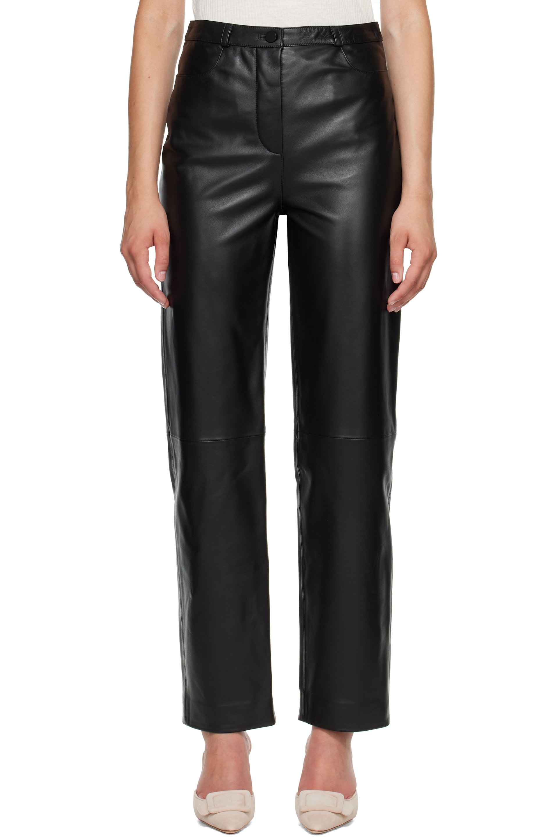 Loulou de Saison - Black COBE LDS Leather Trousers