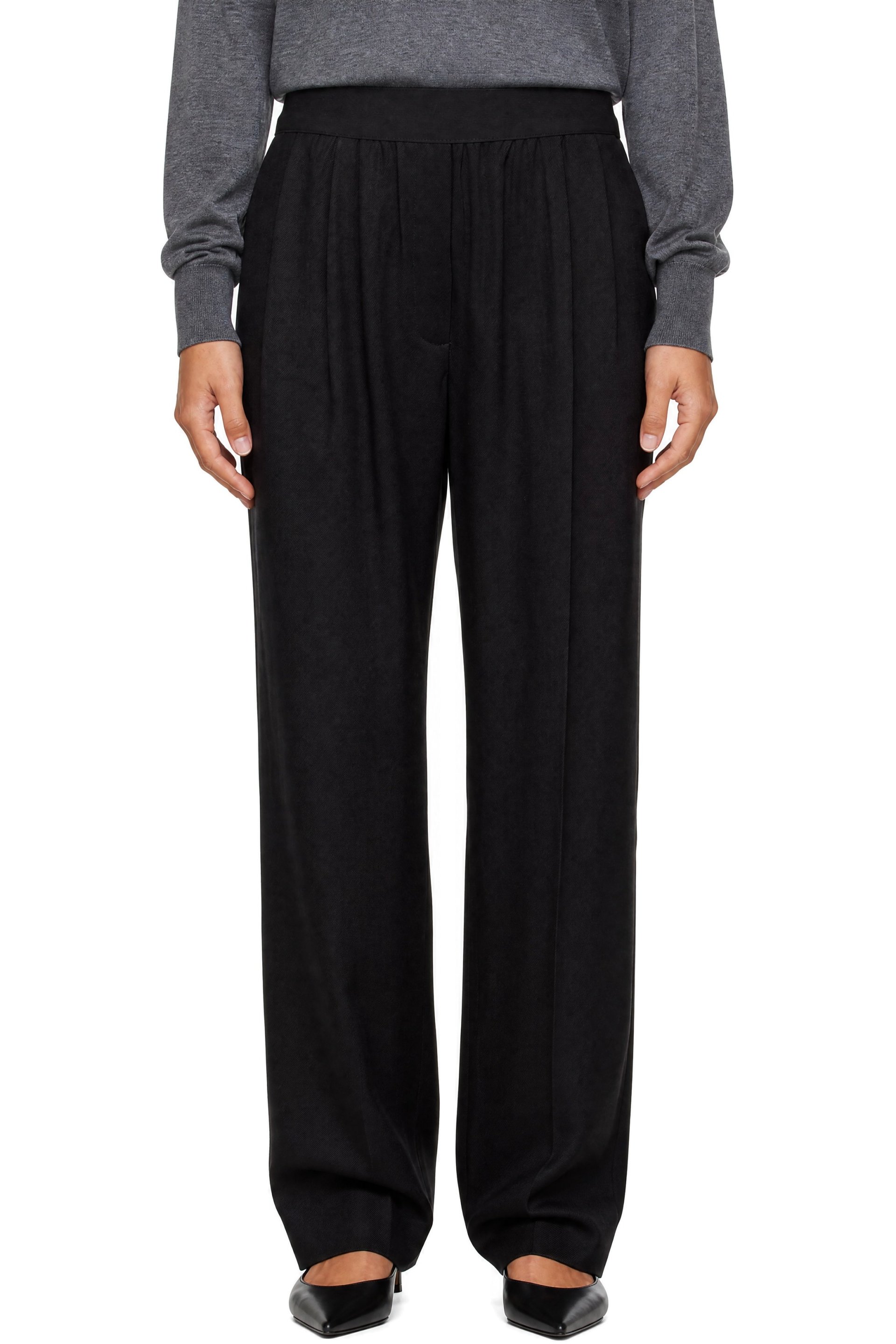 Loulou de Saison - Black Dan Elastic Band Trousers