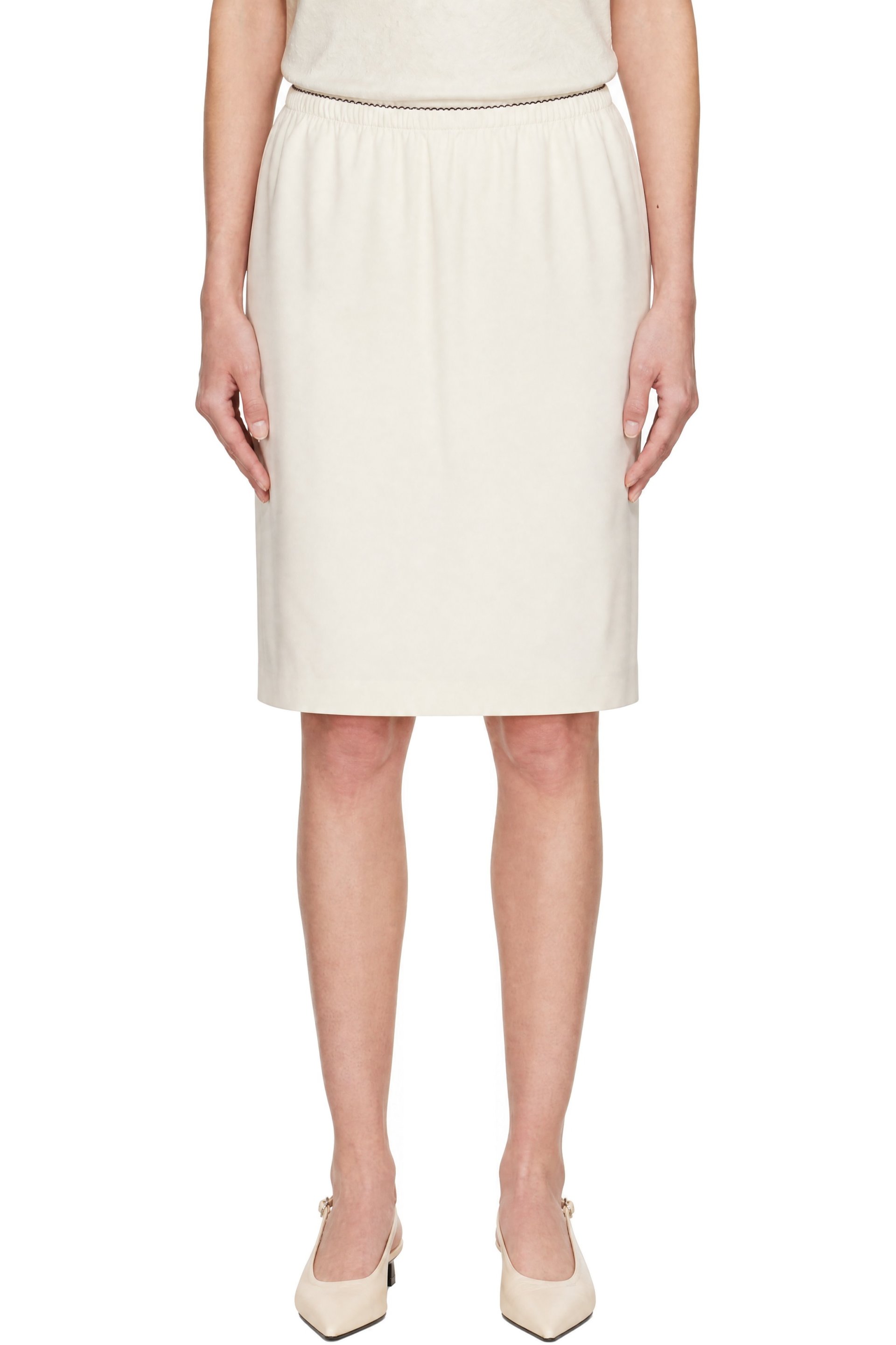 Loulou de Saison - Off-White Kruse Midi Skirt