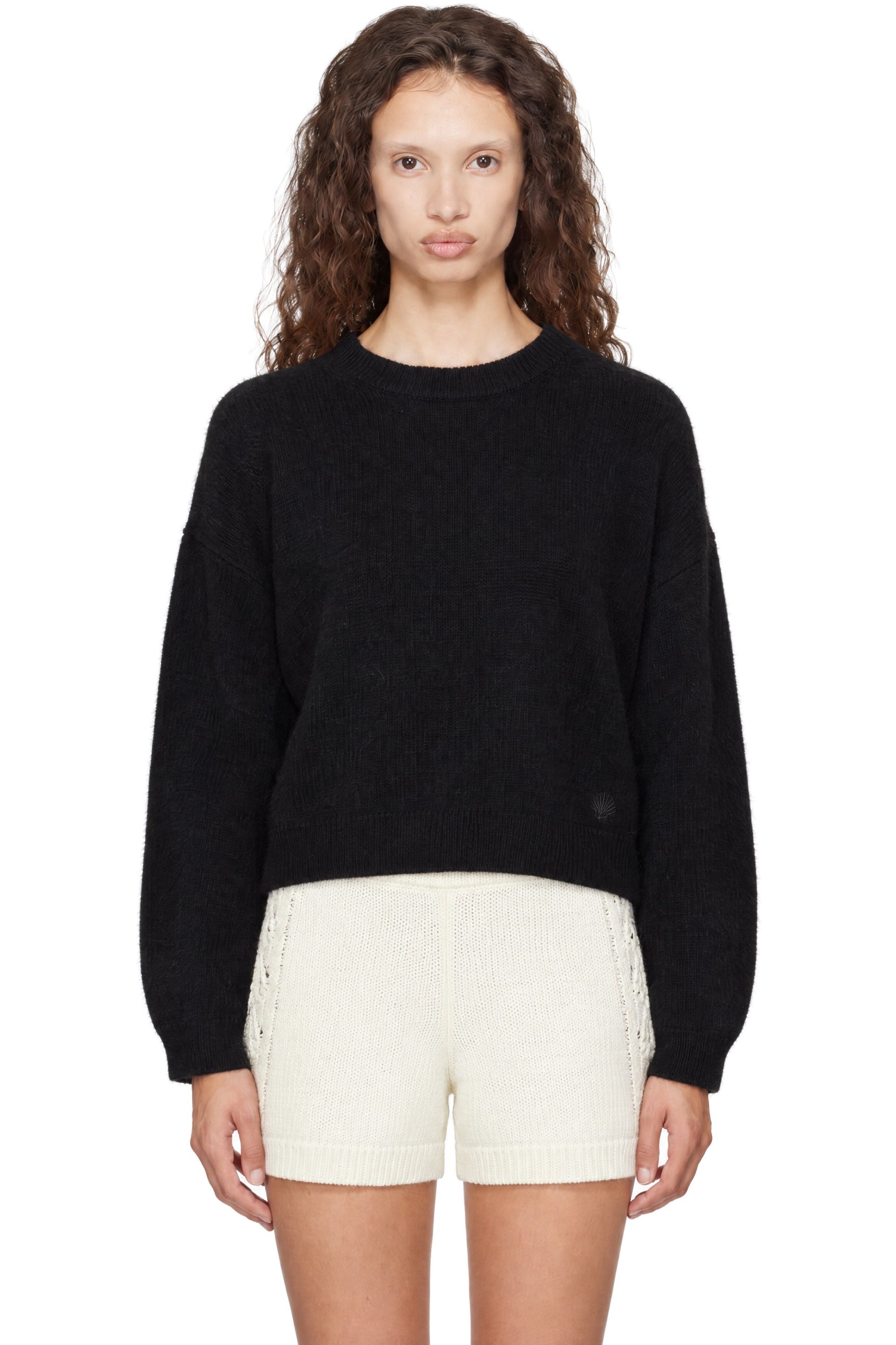 Loulou de Saison - Black TRISTAN LDS Yak Blend Sweater
