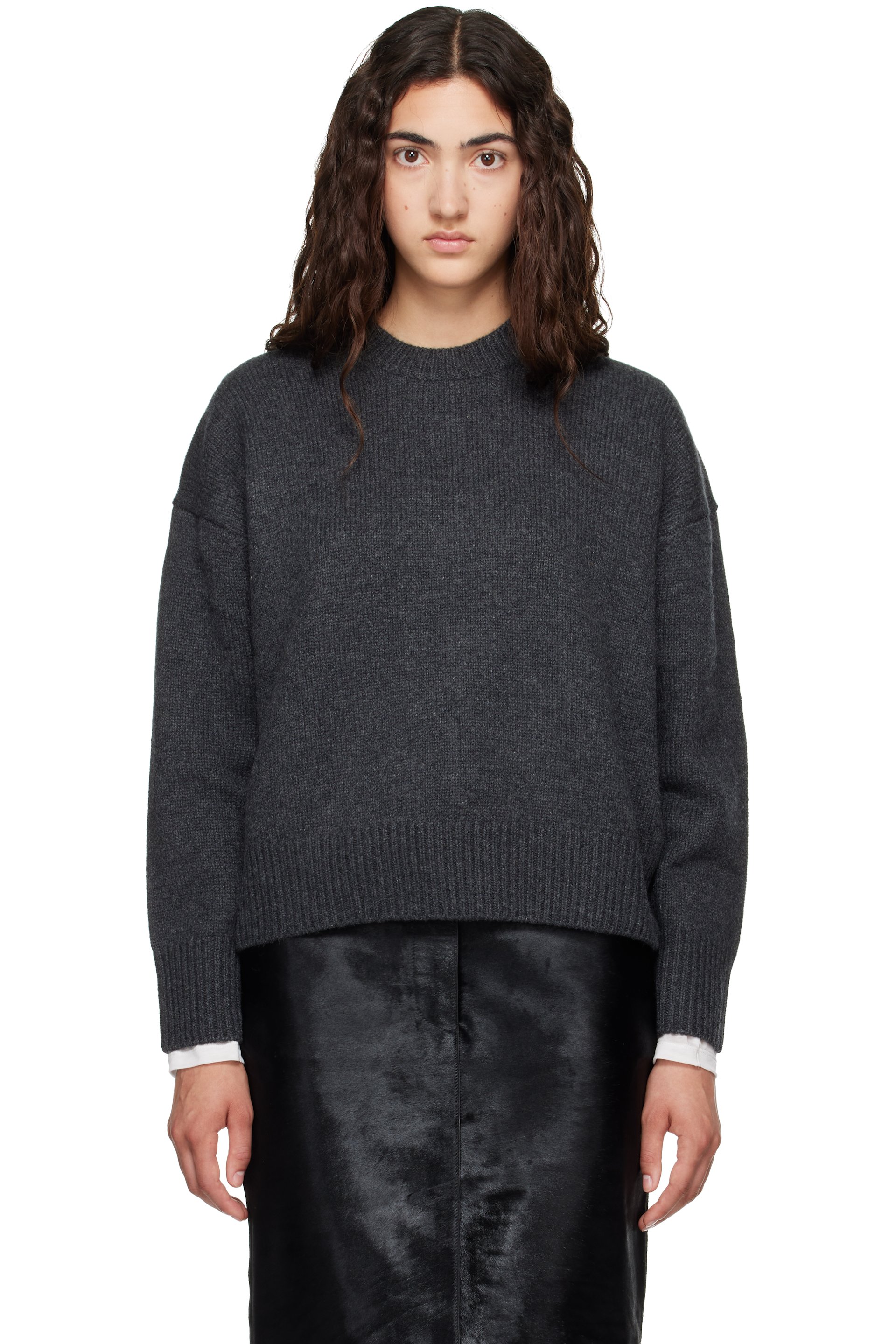 Loulou de Saison - 灰色 PIA LDS Oversized 毛衣
