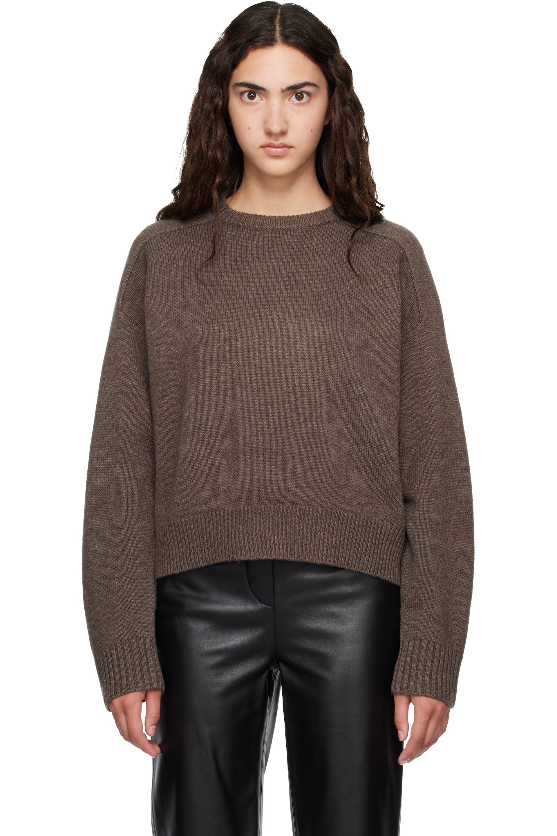 Loulou de Saison - Brown BREHA Wool Cashmere Blend Sweater