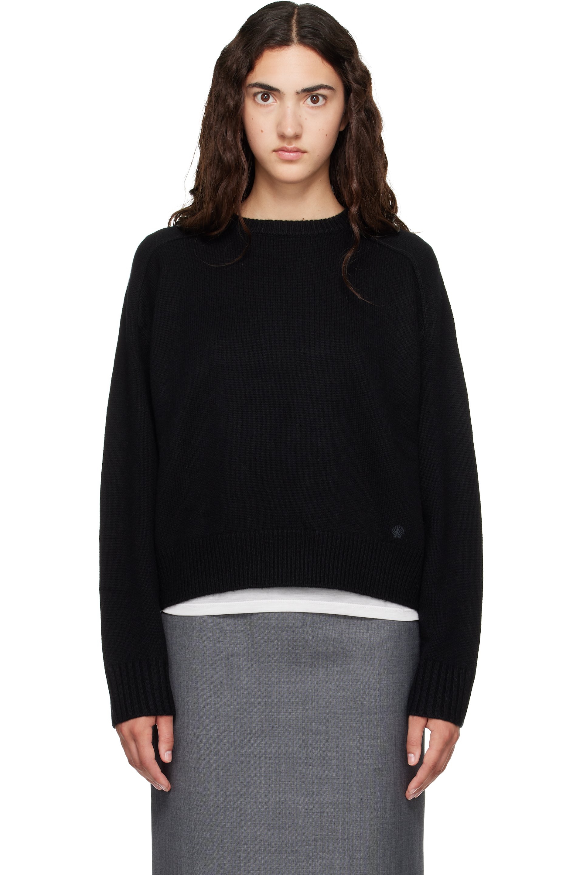 Loulou de Saison - Black BREHA Wool Cashmere Blend Sweater