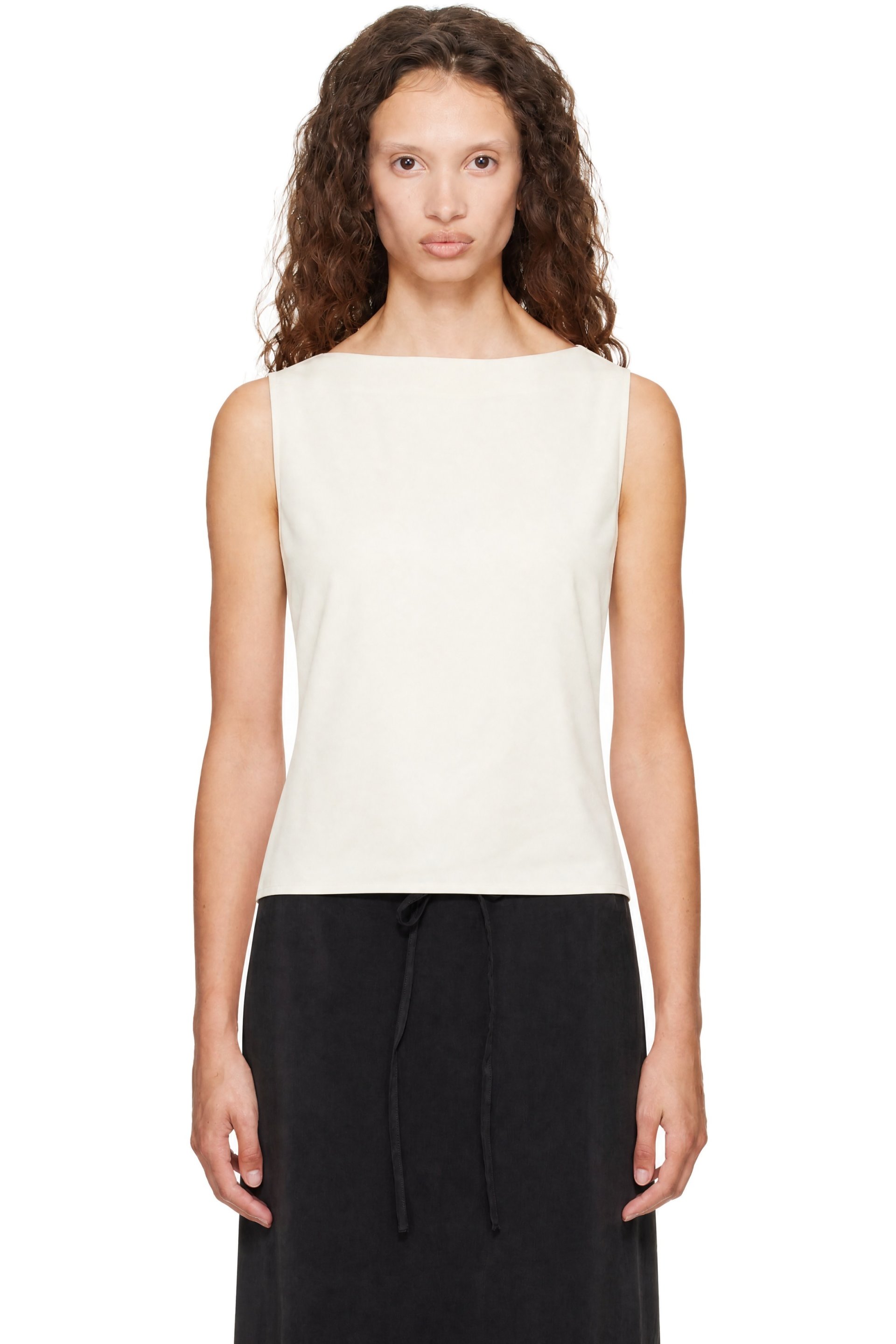 Loulou de Saison - Off-White ANI Sleeveless Cape Top