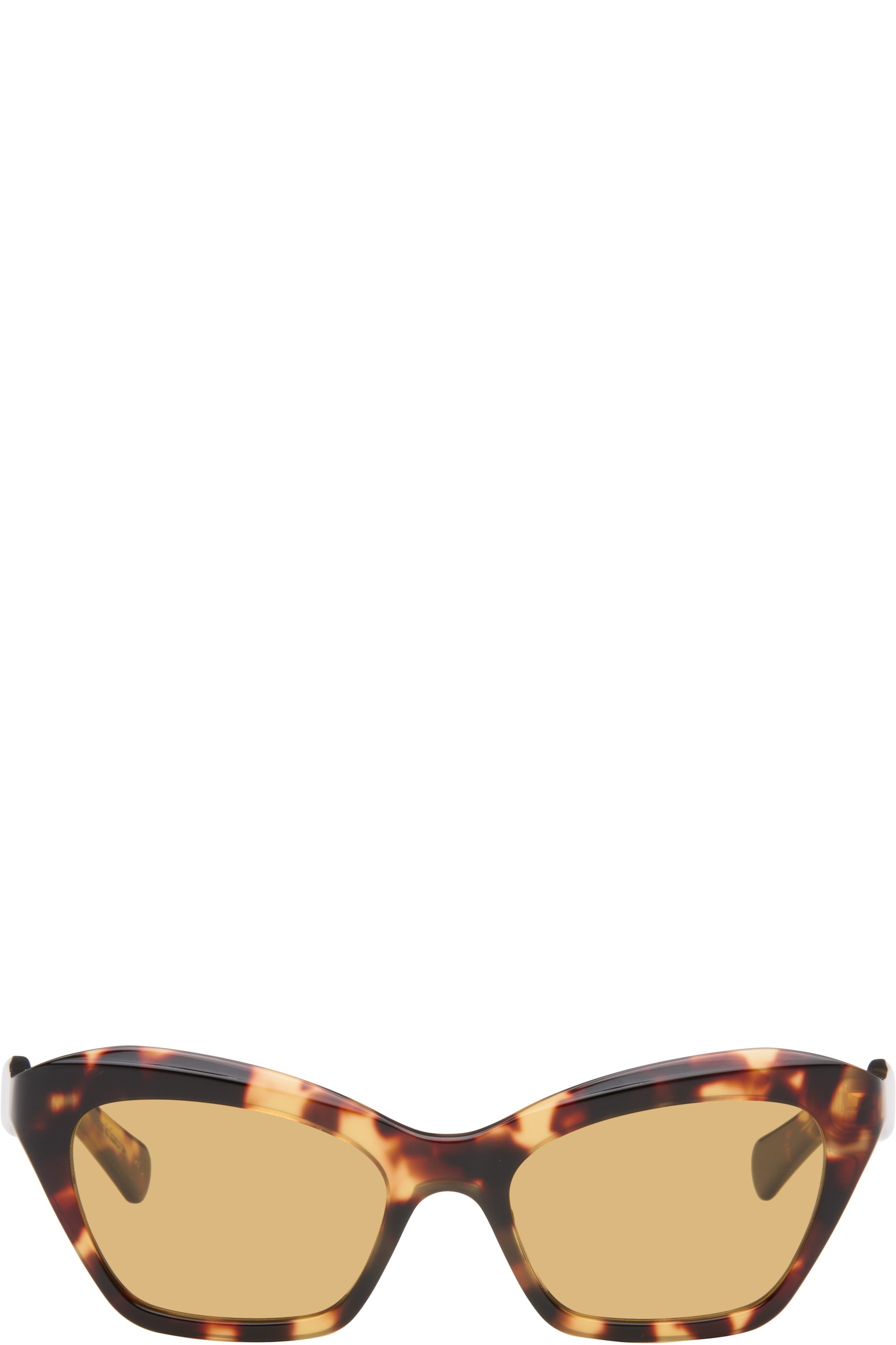 Valentino - Brown Cat-Eye Acetate Sunglasses