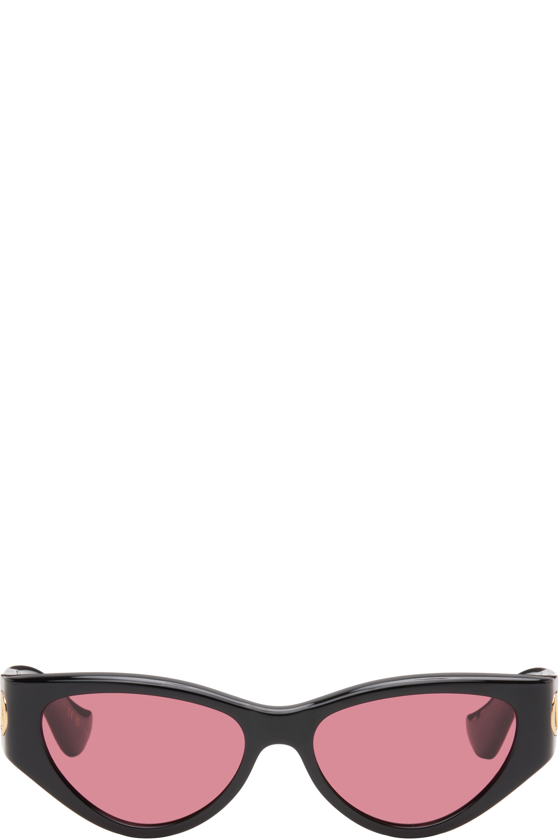 Valentino - Black Cat-Eye Acetate Sunglasses