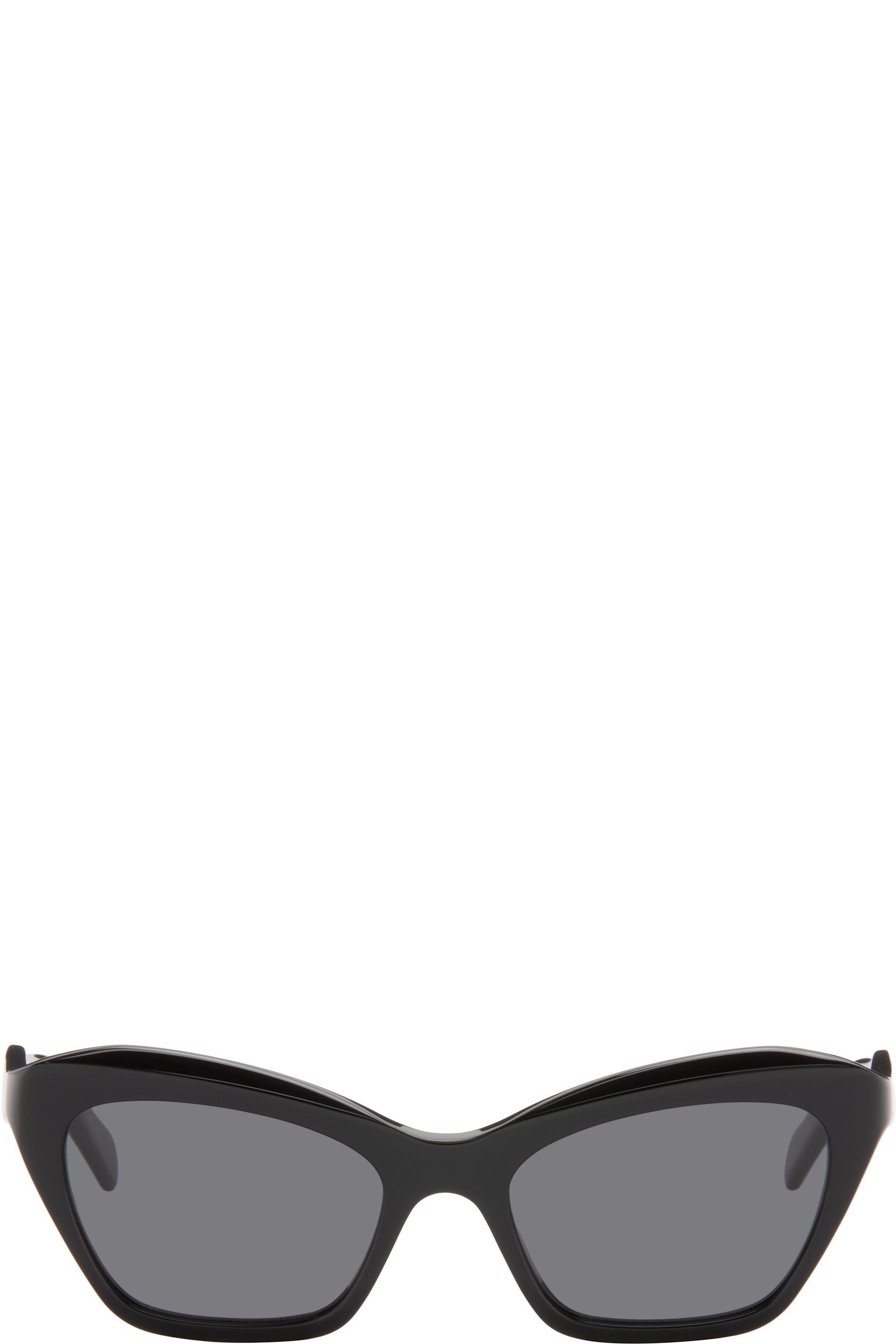 Valentino - Black Cat-Eye Acetate Sunglasses