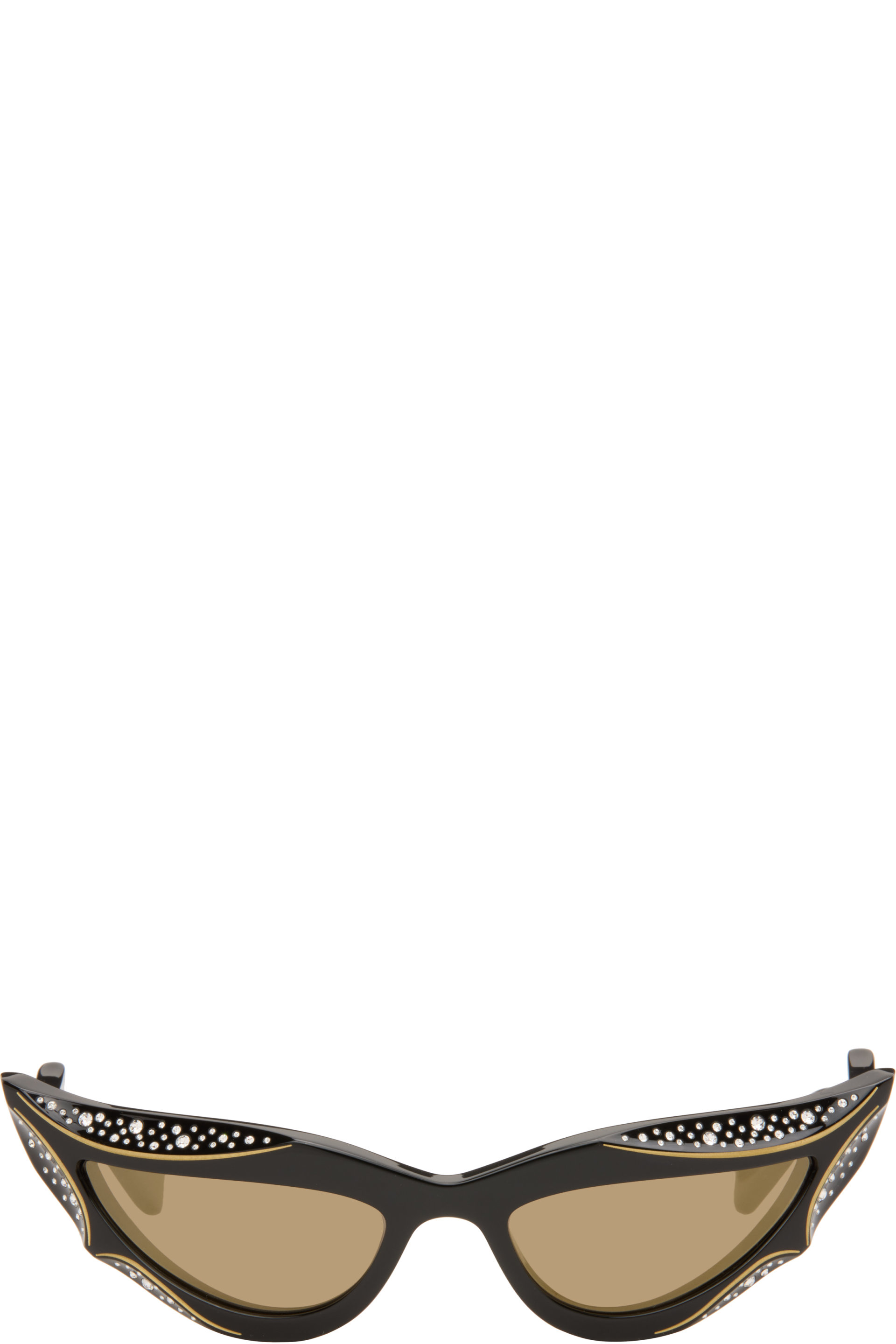 Valentino - Black Cat-Eye Acetate Sunglasses