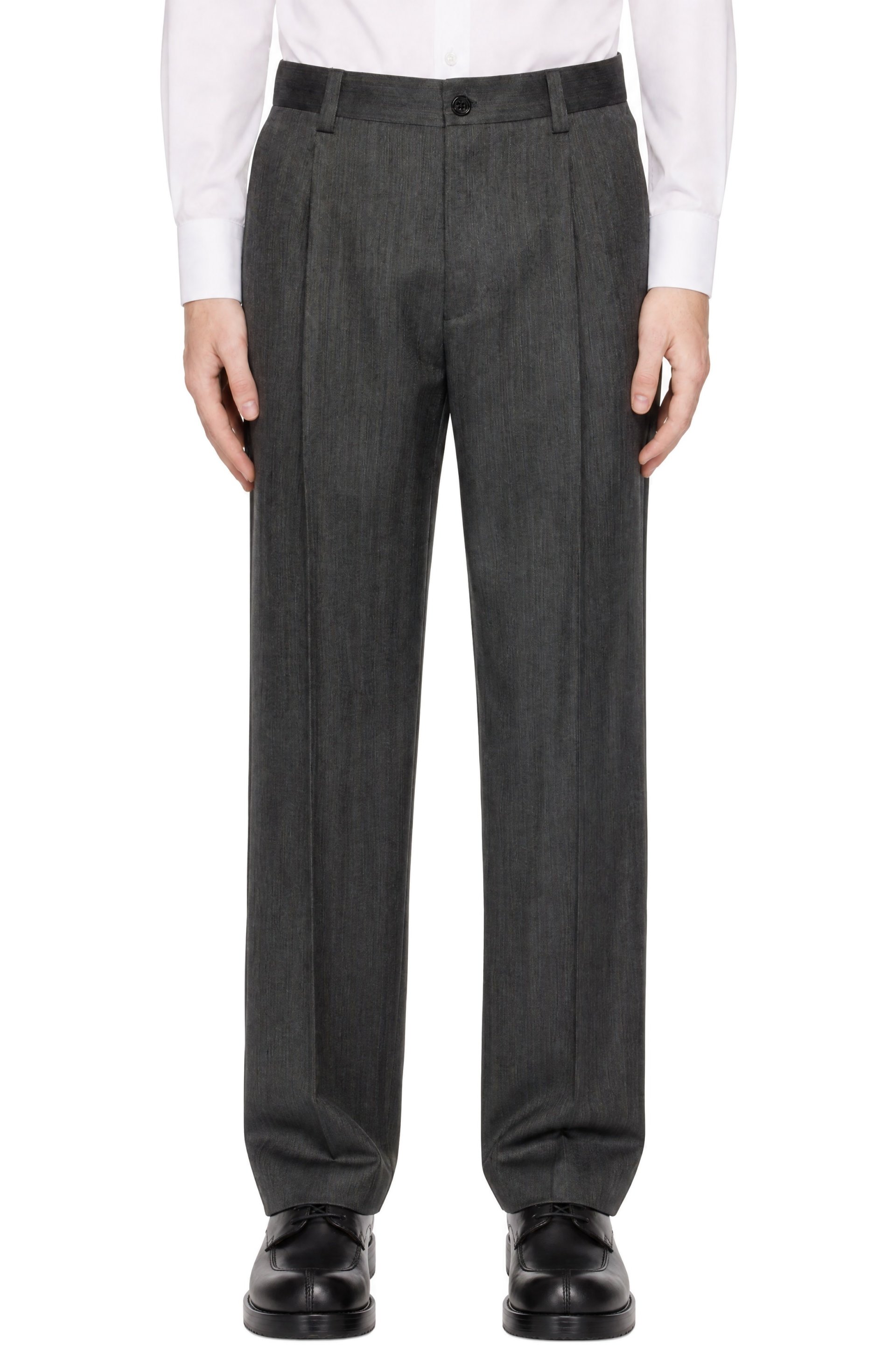 Valentino - Gray Wool Trousers