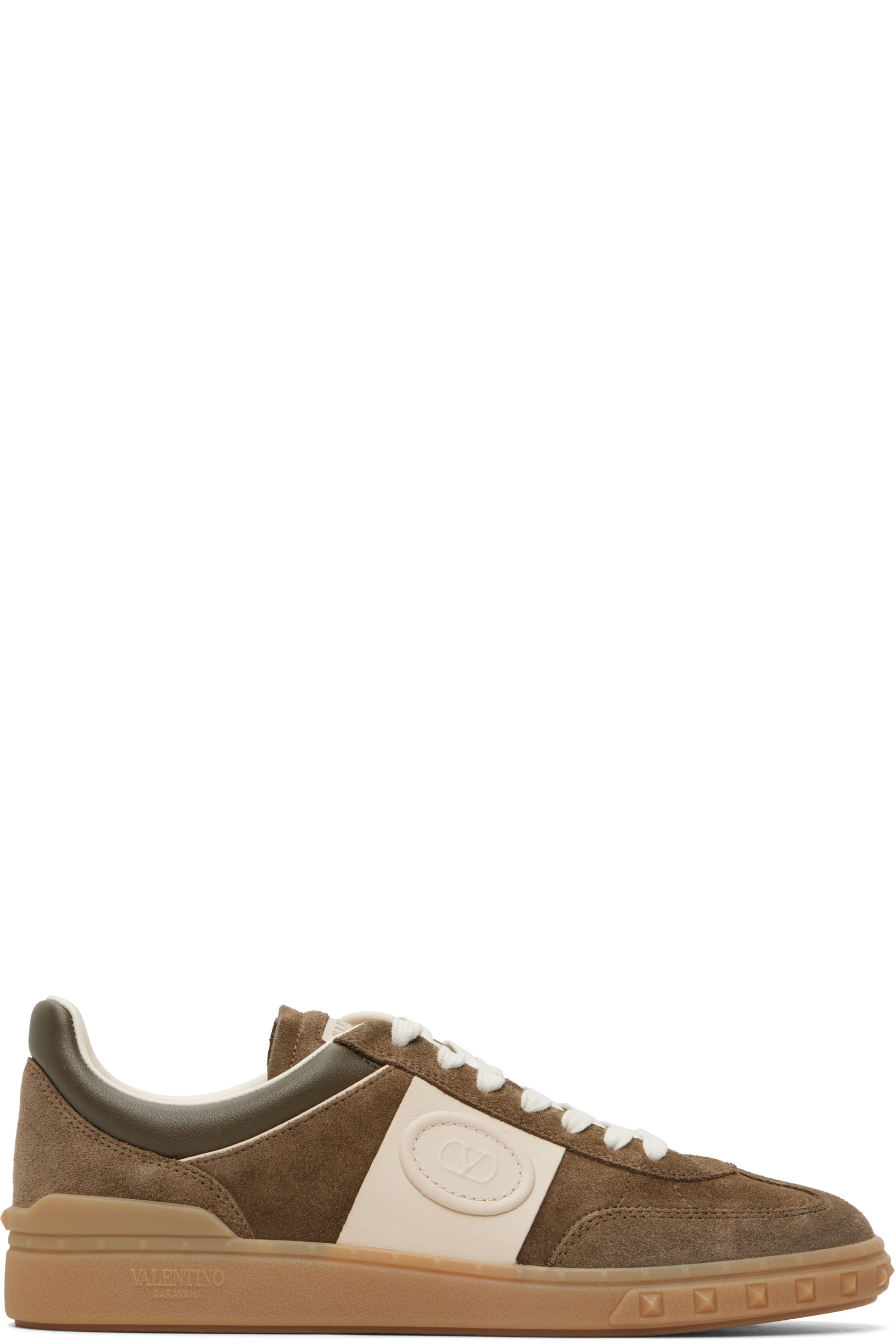 Valentino Garavani - Khaki Upvillage Low Top Sneakers