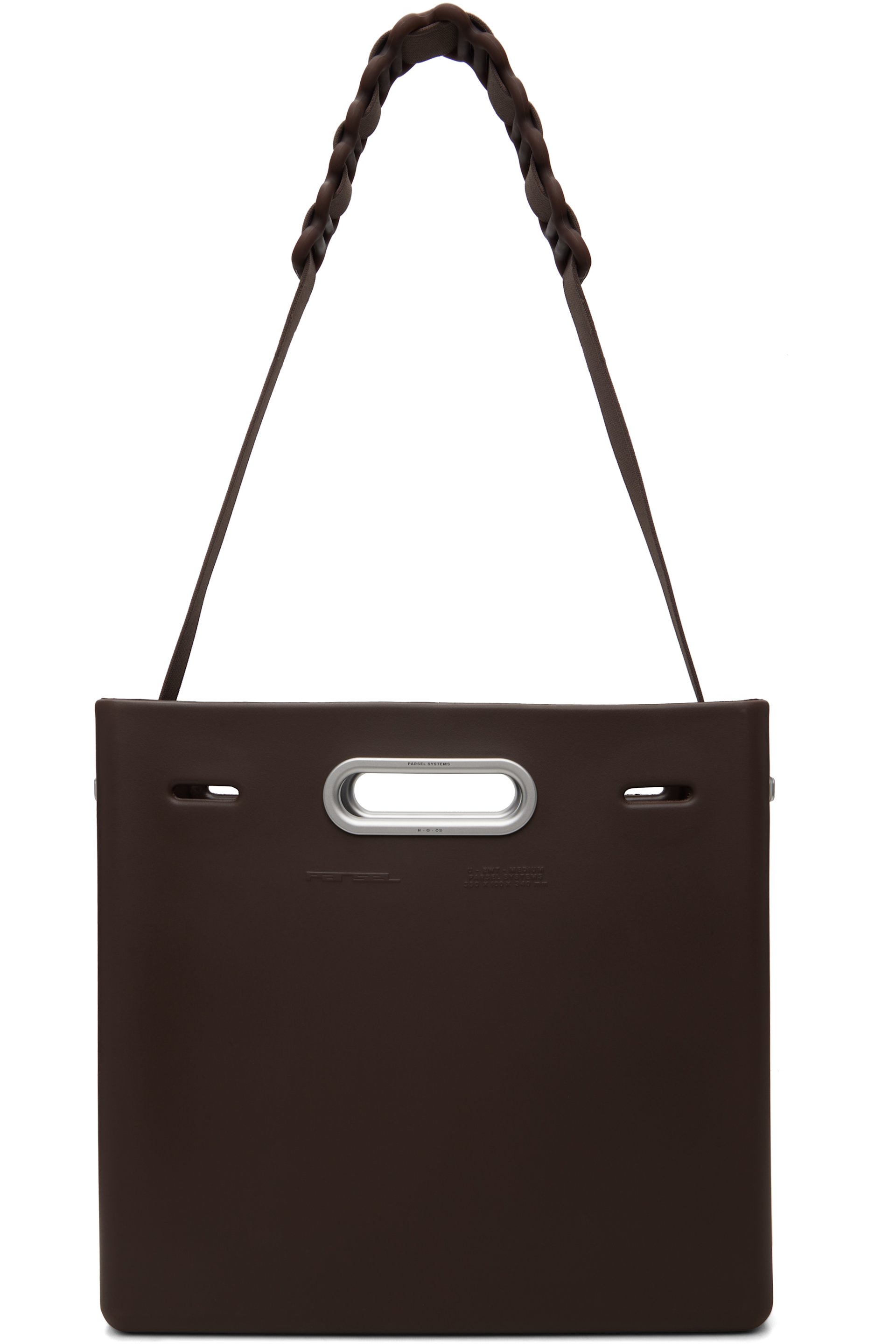 Parsel - Moyen cabas horizontal Clutch System brun