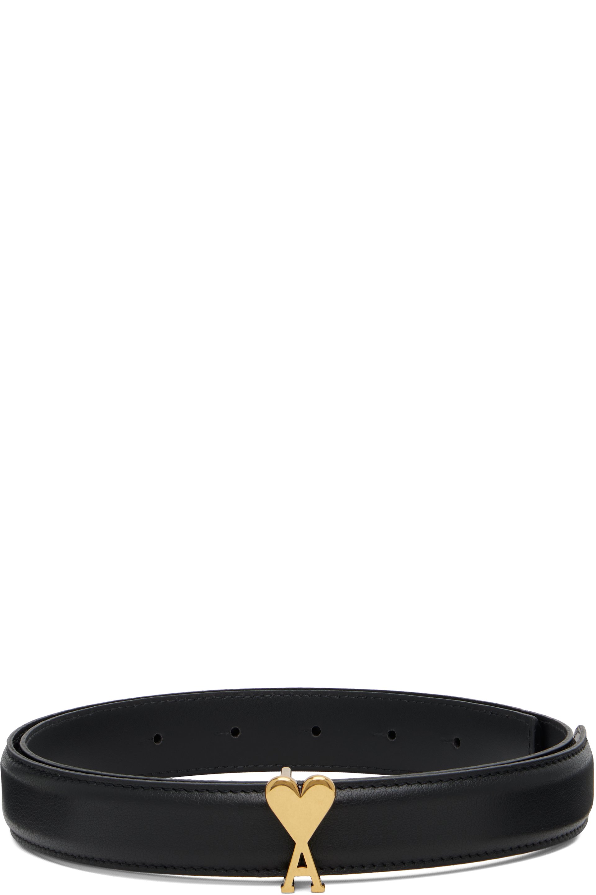 AMI Paris - Black Ami de Coeur 25mm Belt