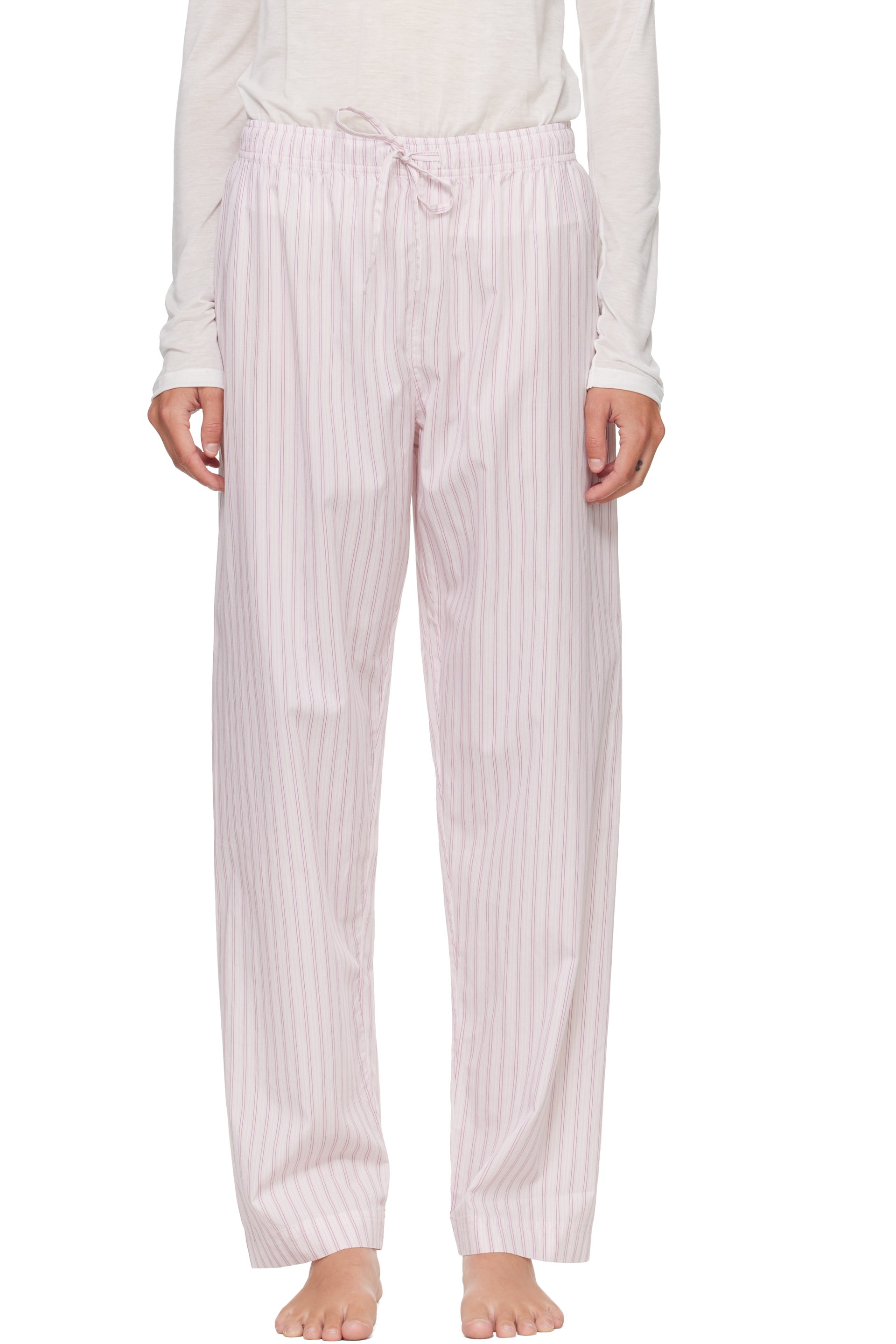 Tekla - Pink Fine Twill Pyjama Pants