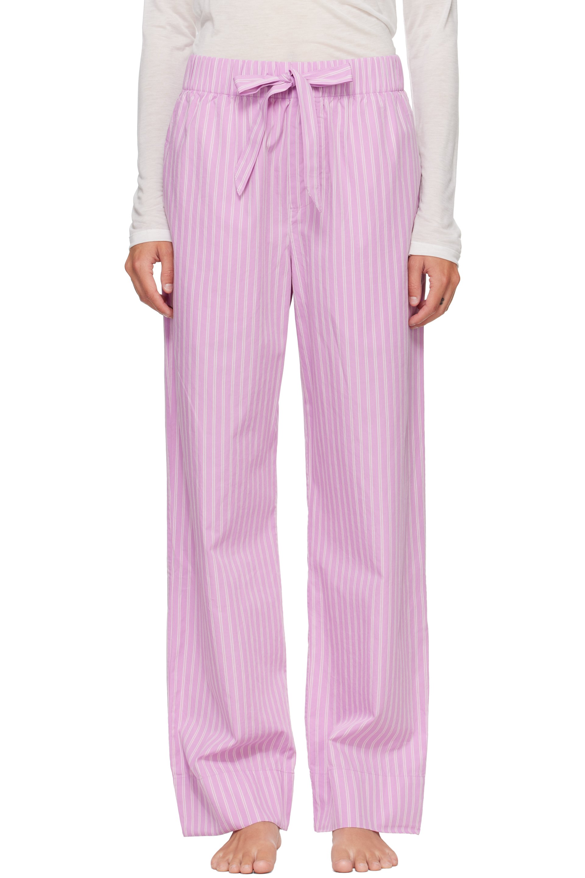 Tekla - Pink Poplin Pyjama Pants