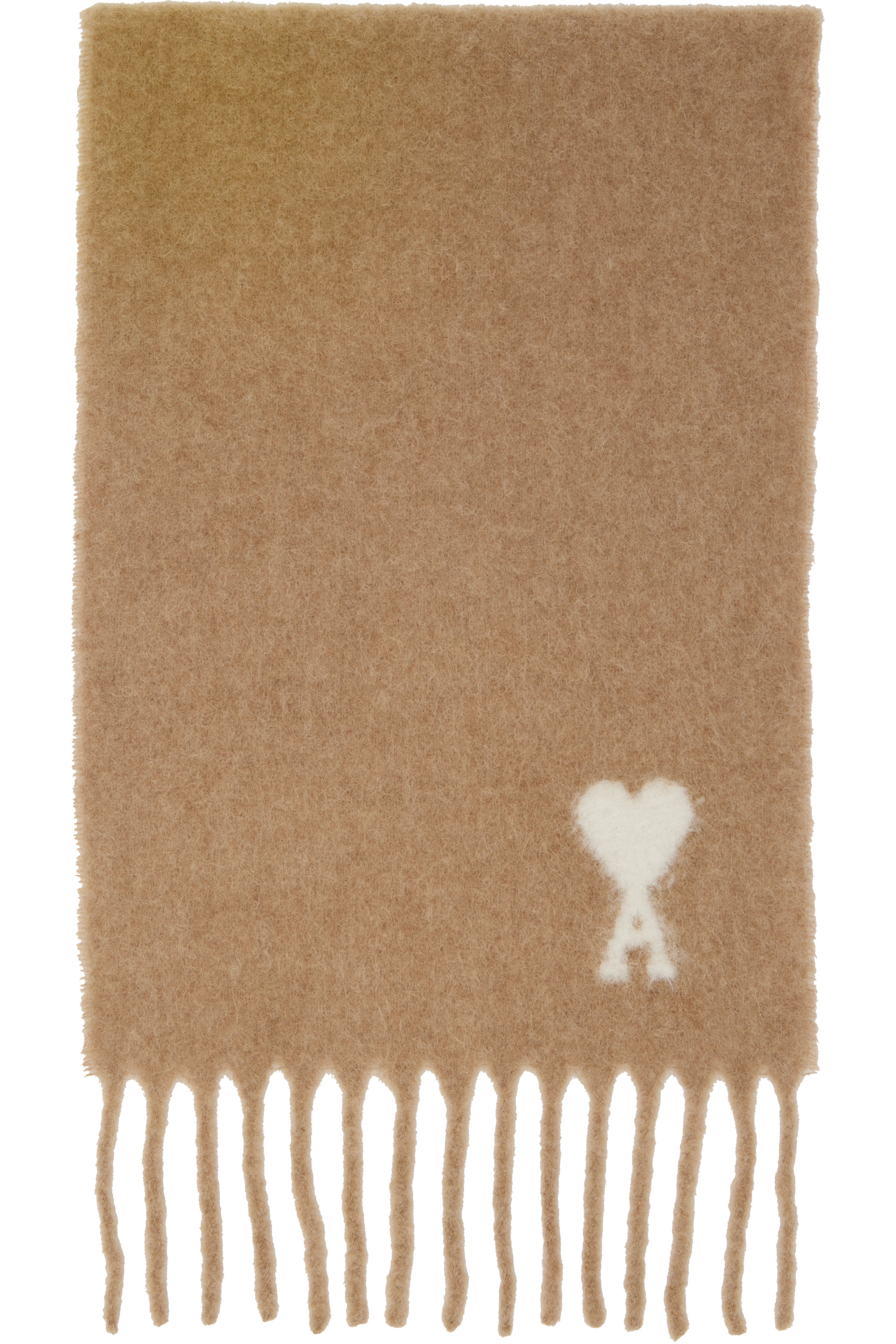AMI Paris - Beige Alpaca Ami de Coeur Scarf