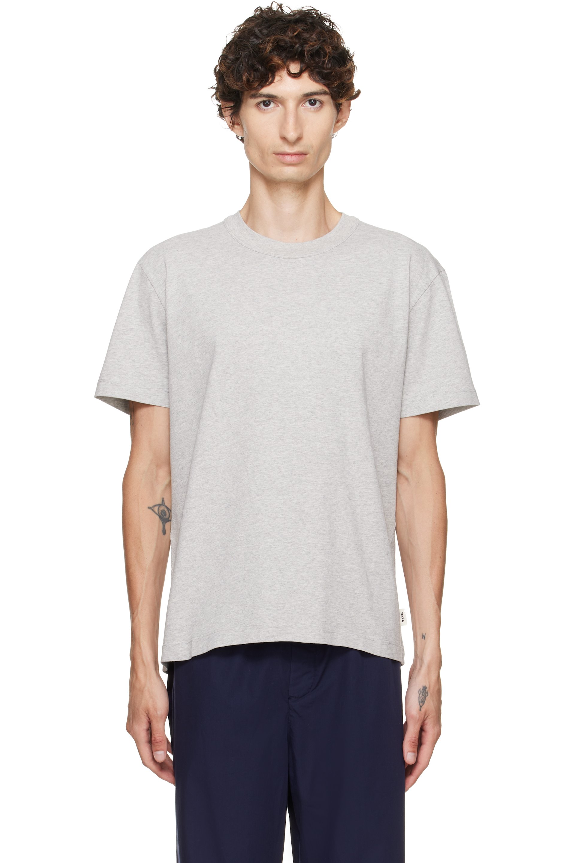 Tekla - Gray Organic Cotton T-shirt
