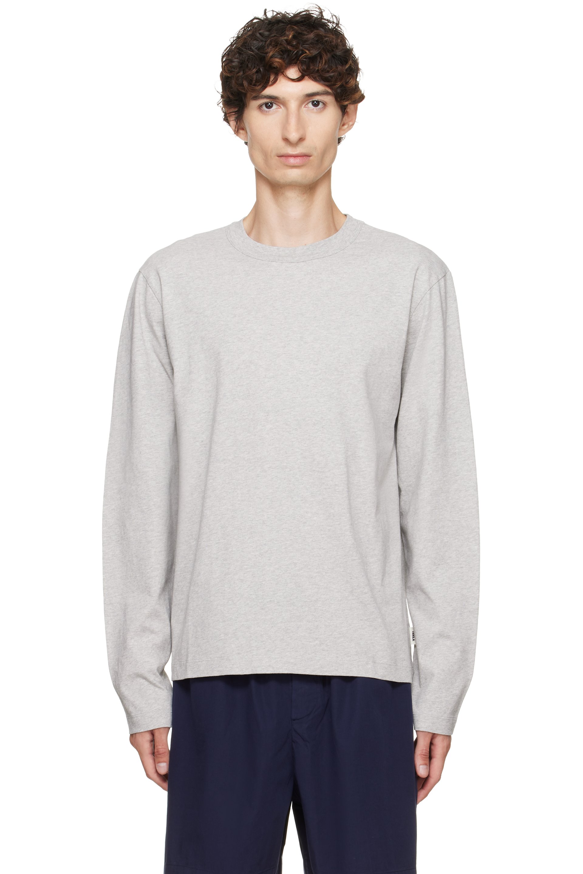 Tekla - Gray Long-Sleeved T-shirt