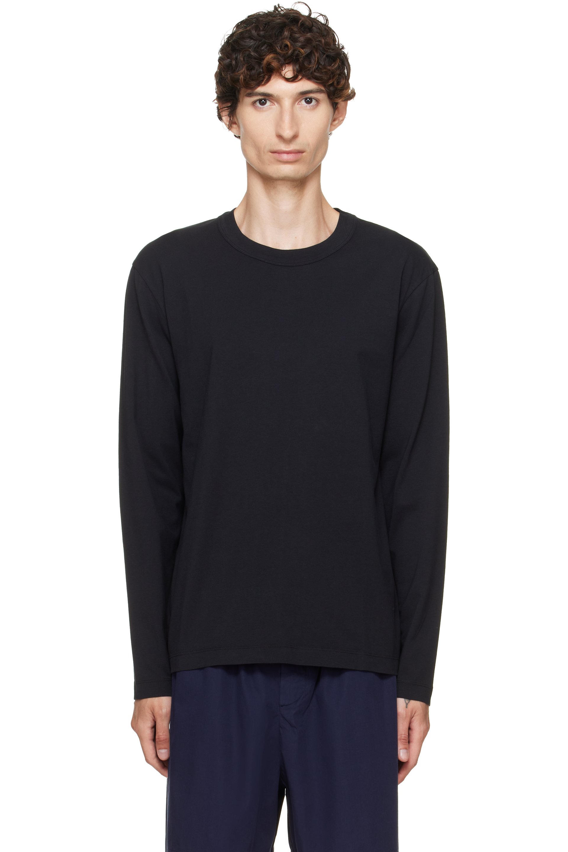 Tekla - Black Long-Sleeved T-shirt