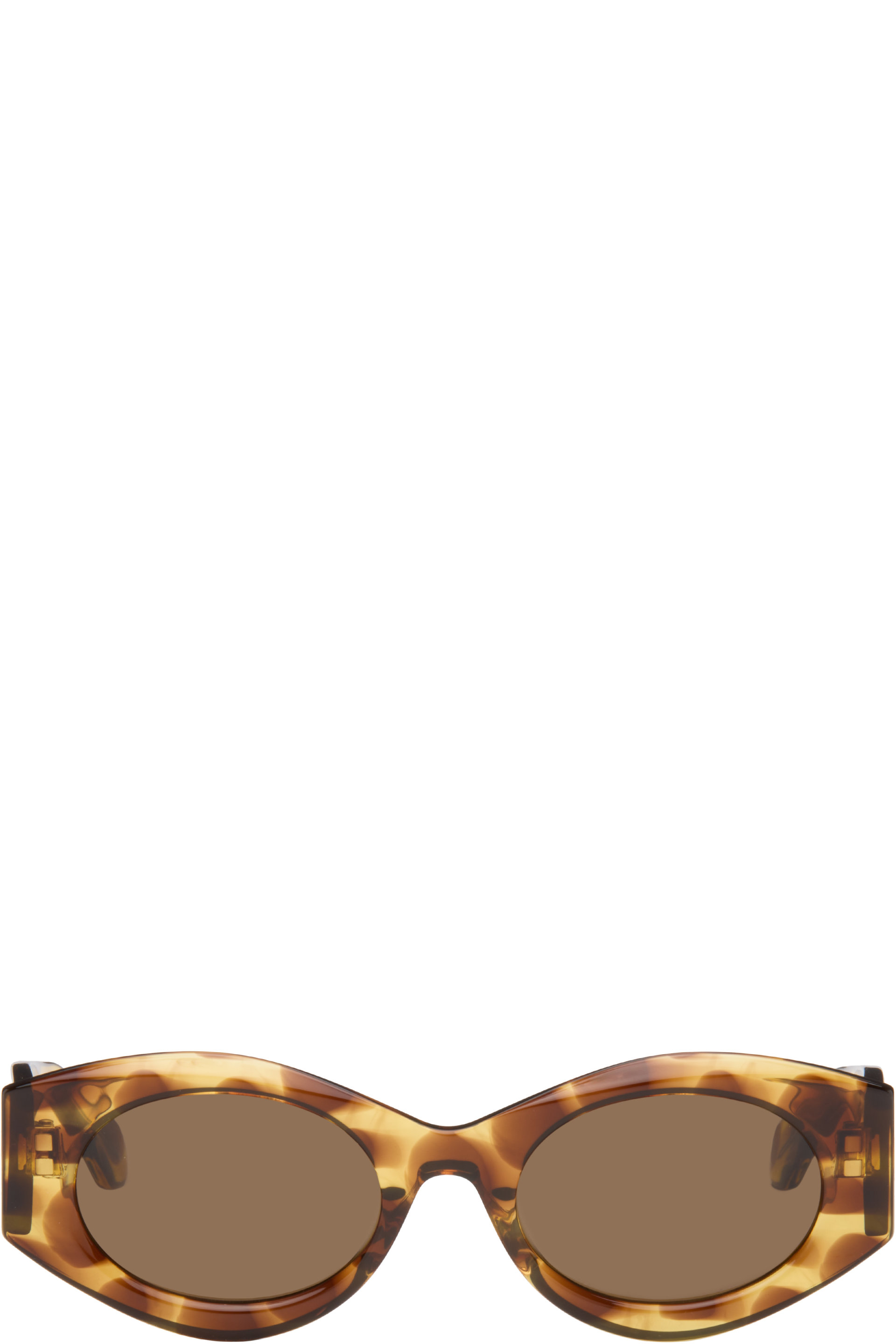 ALAÏA - Tortoiseshell Oval Sunglasses