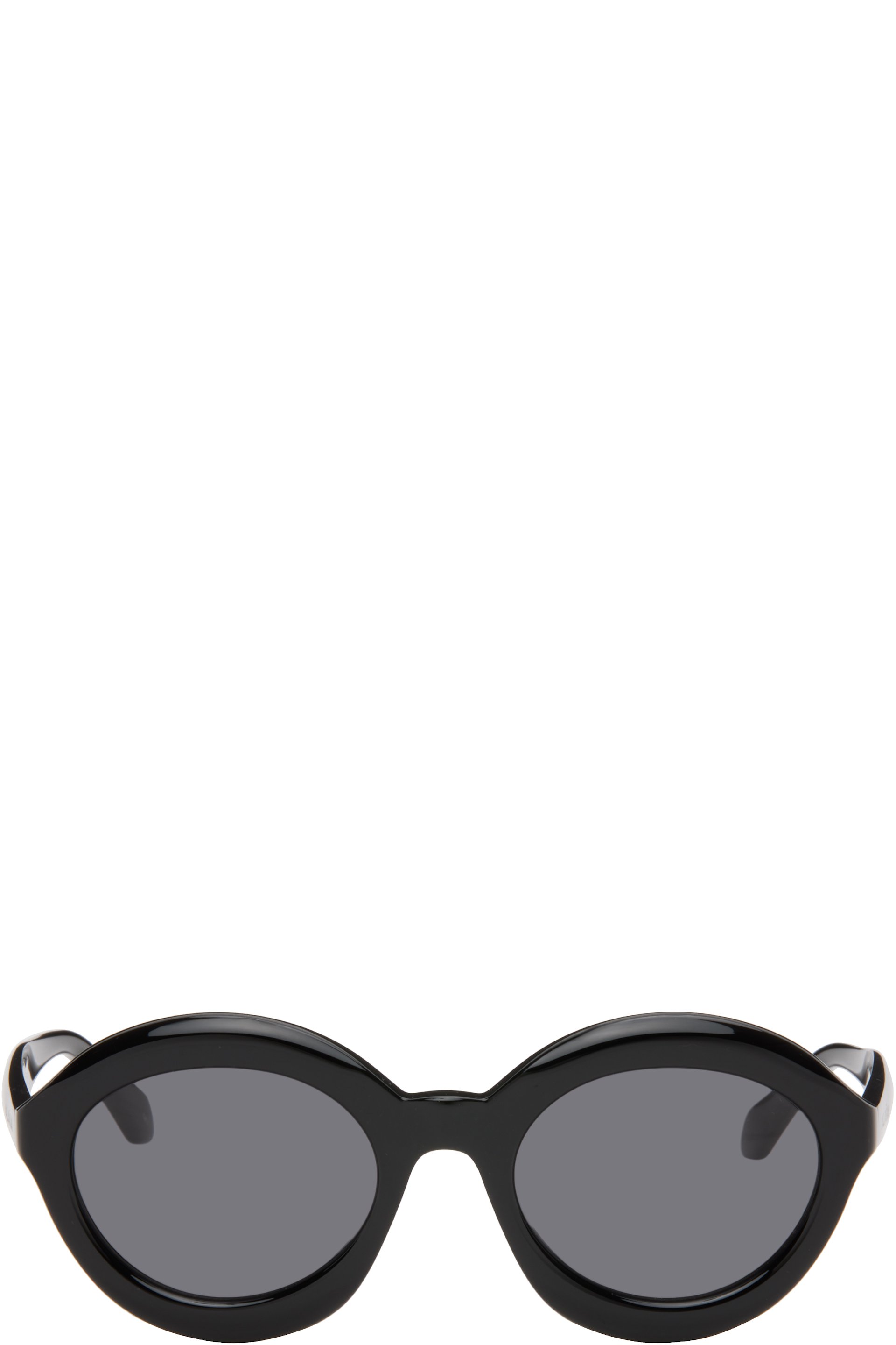 ALAÏA - Black Round Sunglasses