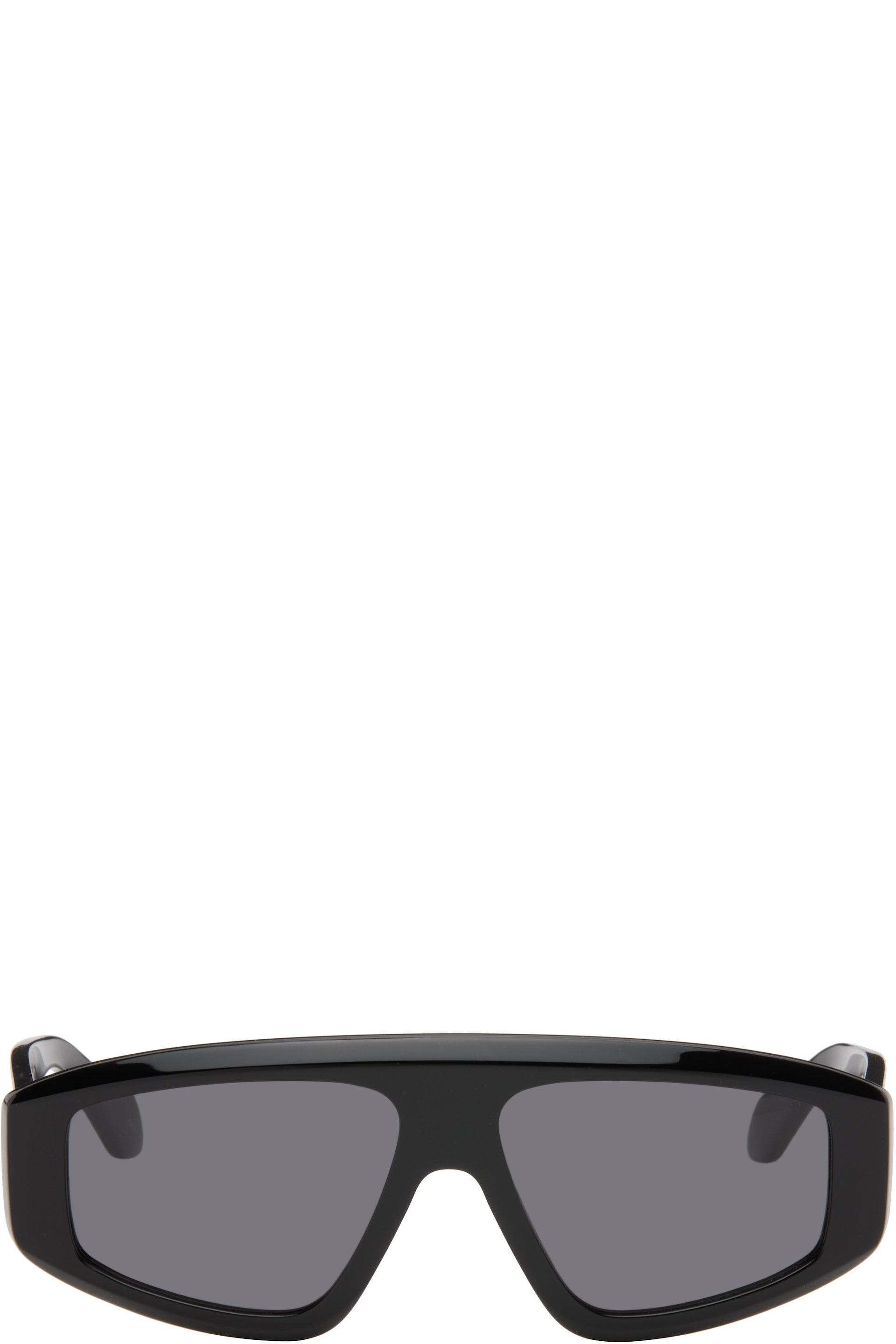 ALAÏA - Black Aviator Mask Sunglasses