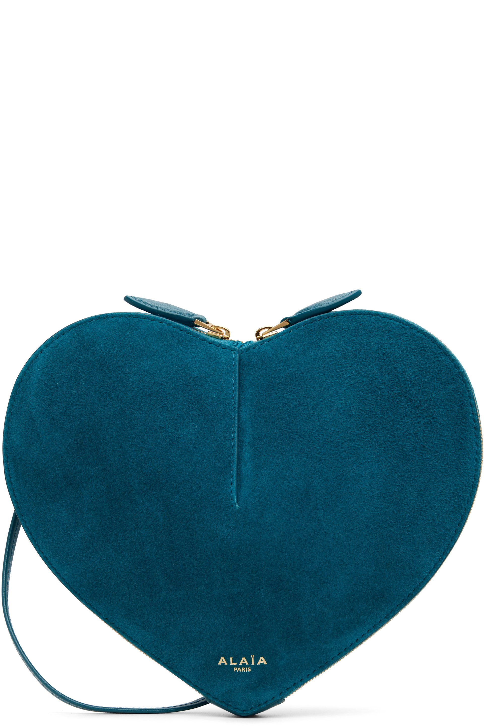 ALAÏA - Blue 'Le Cœur Bi-Material' Bag