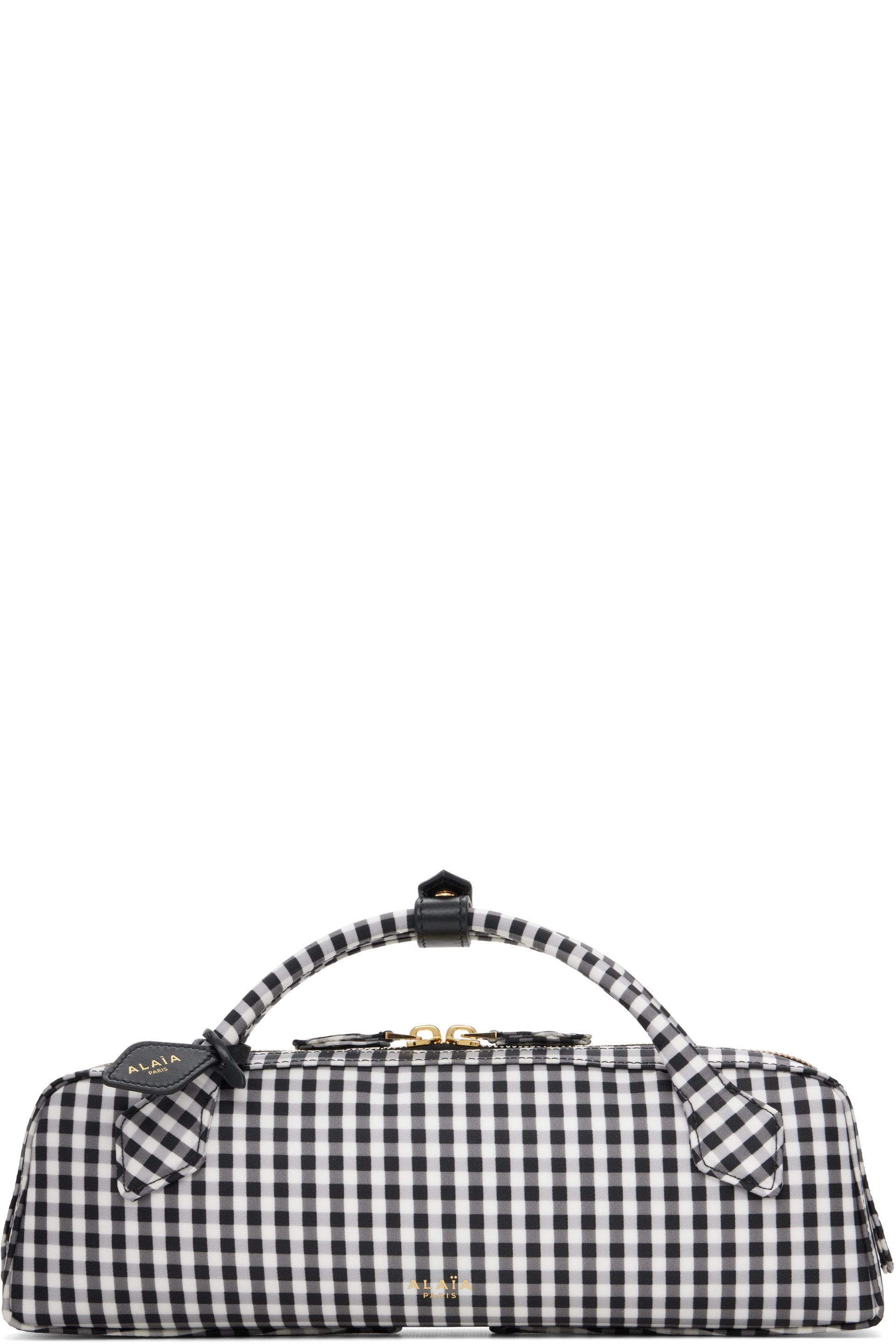 ALAÏA - Black & White 'Le Teckel' Clutch Bag