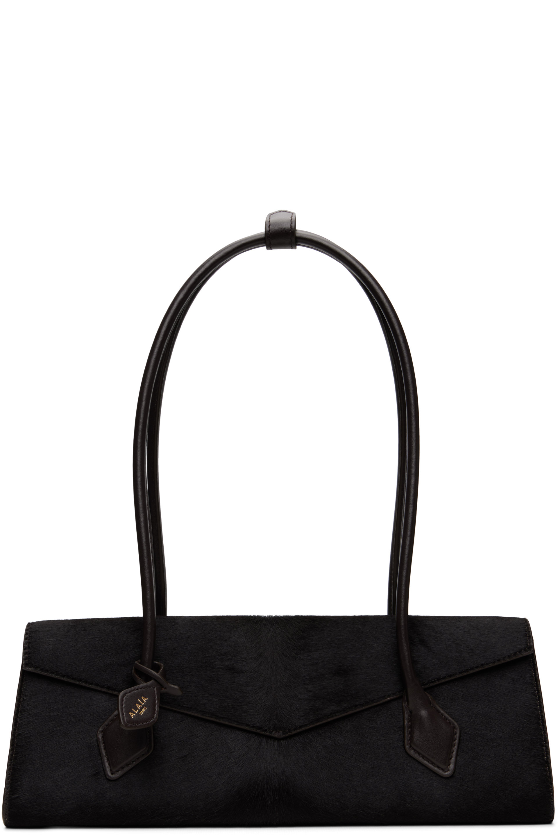 ALAÏA - Brown 'Le Teckel' Flap Medium Bag