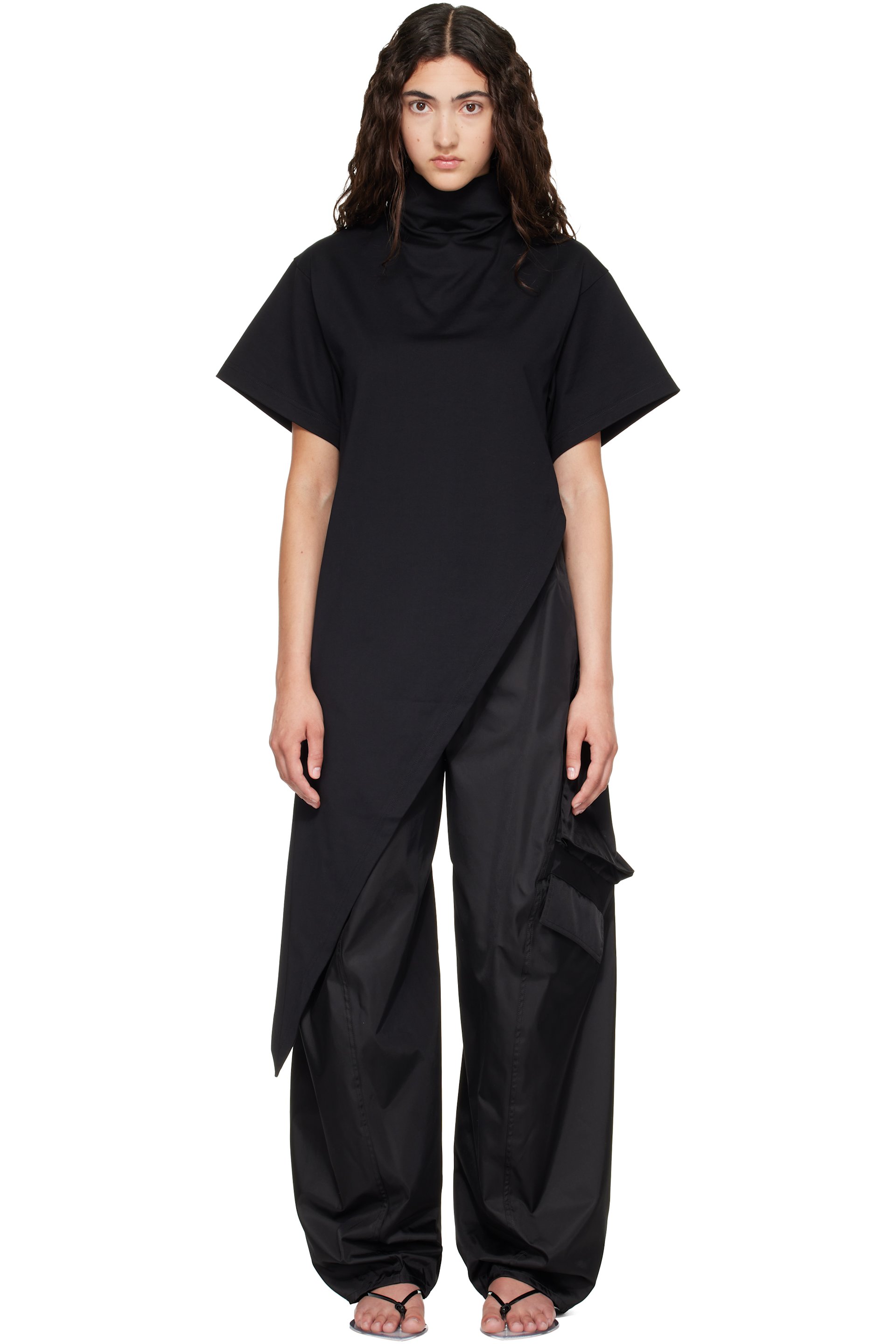 ALAÏA - White Triangle Cotton Jersey T-shirt